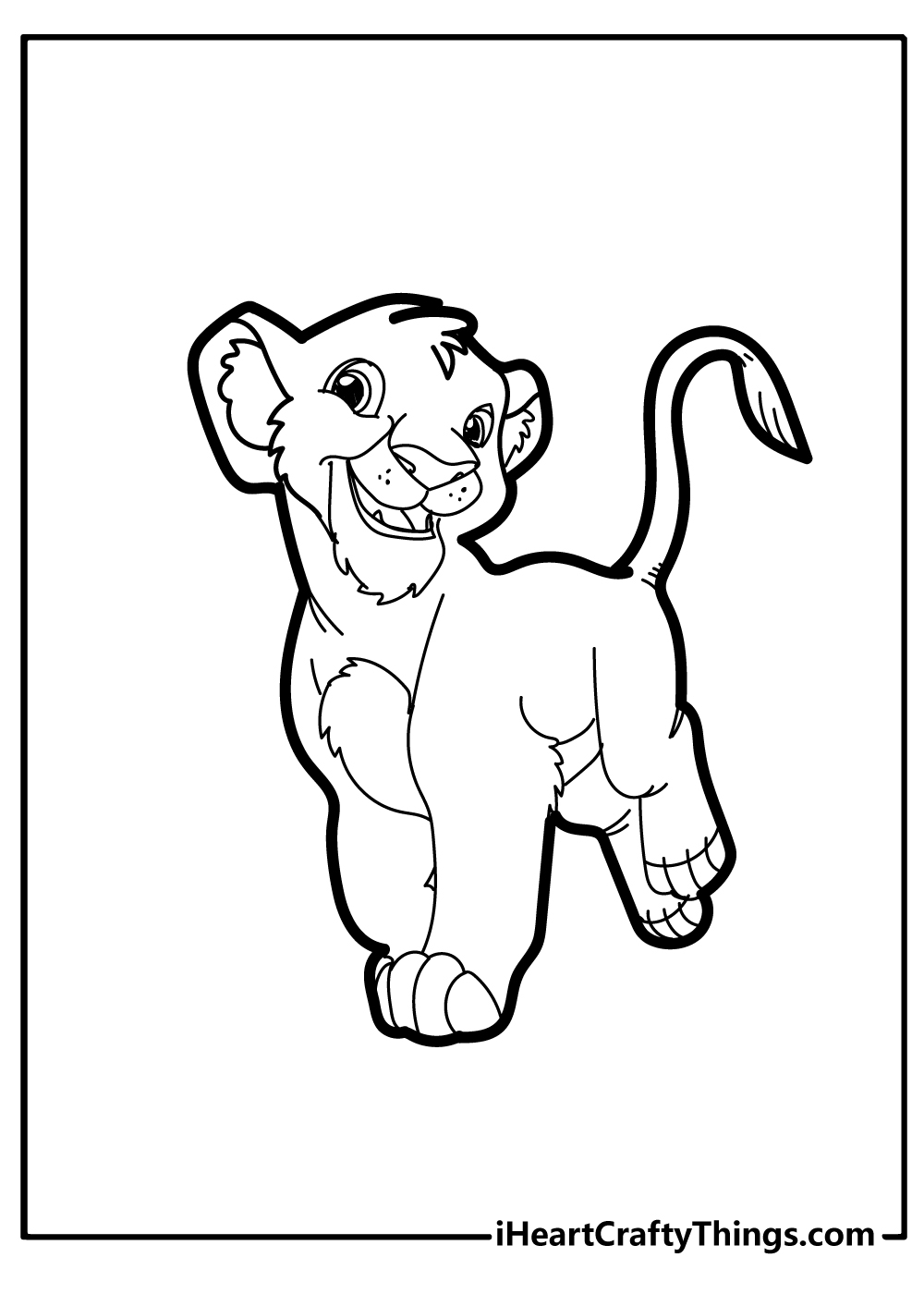 Free Lion Coloring Page