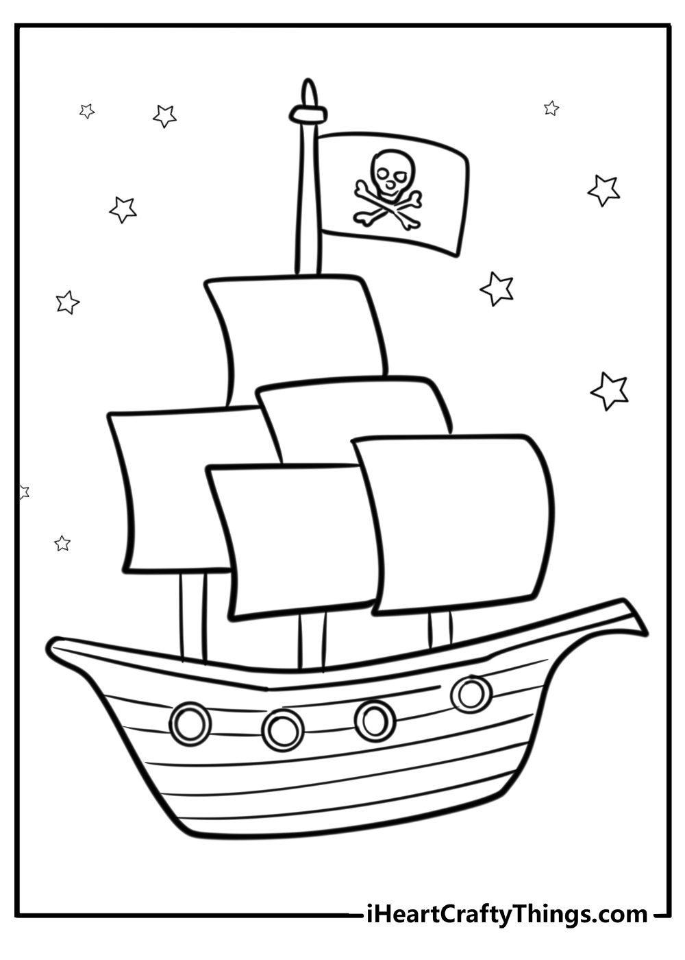 Pirate Coloring Pages Printable