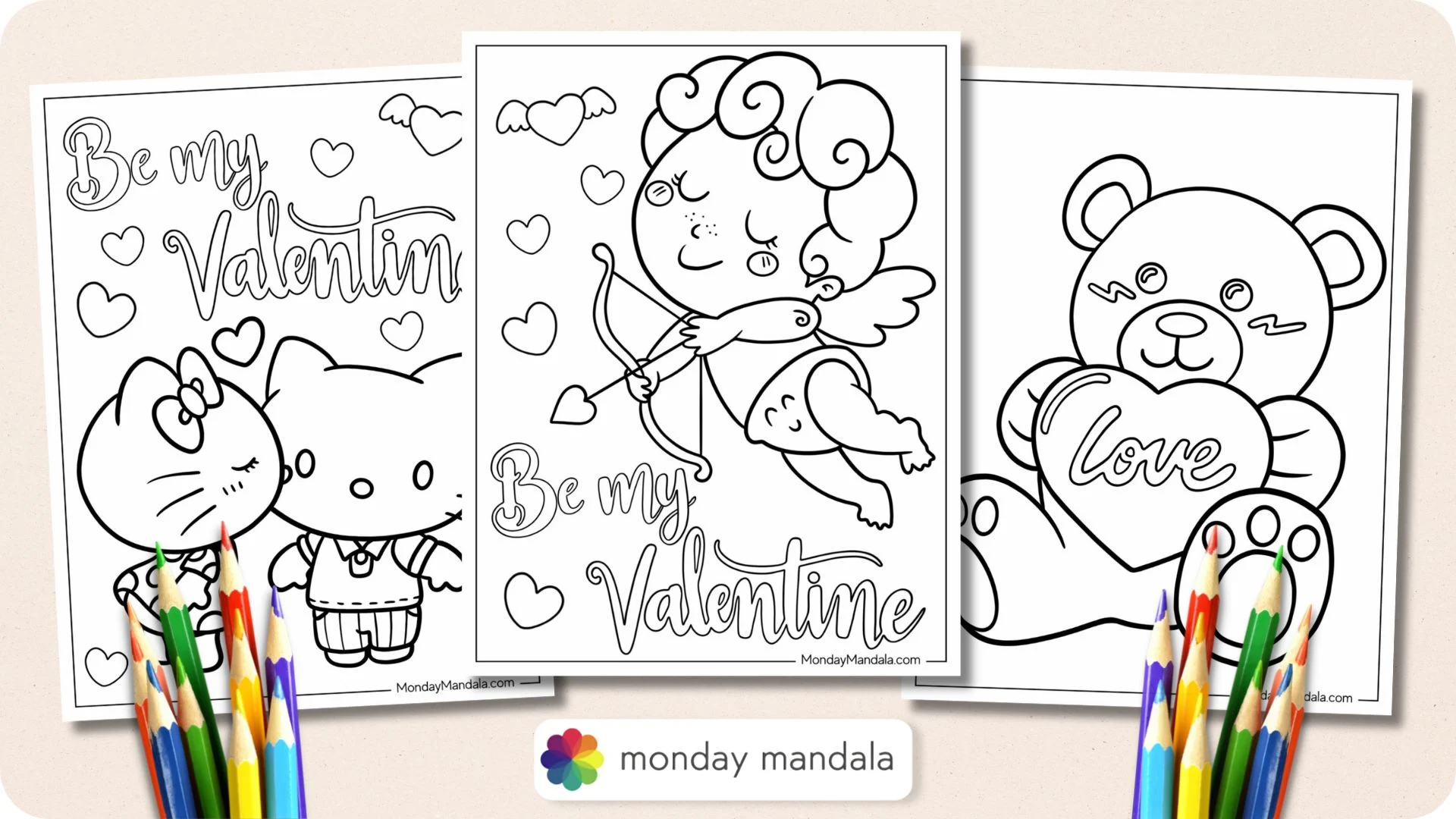 41 valentine s day coloring pages free pdf printables