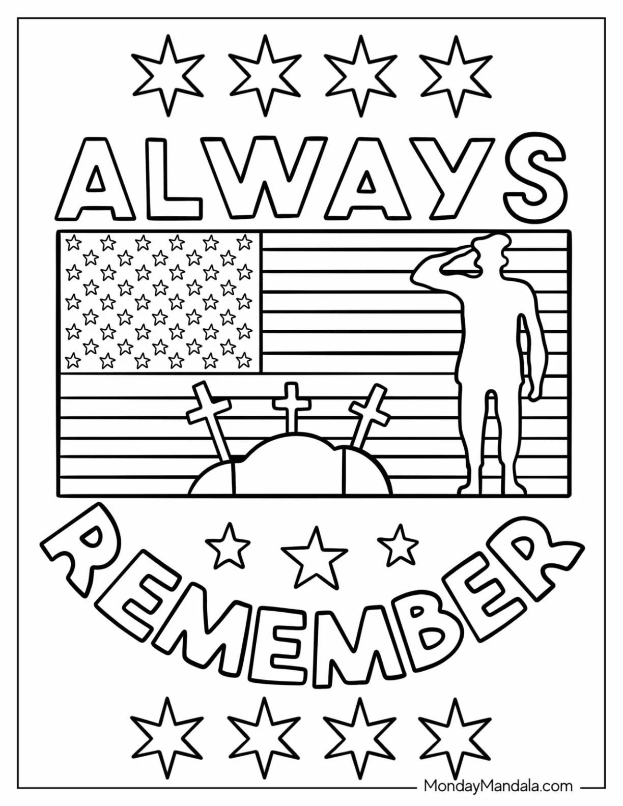 45 Memorial Day Coloring Pages Free PDF Printables 45 Memorial Day Coloring Pages Free PDF Printables