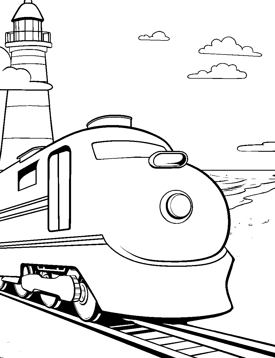 45 Train Coloring Pages Free Sheets