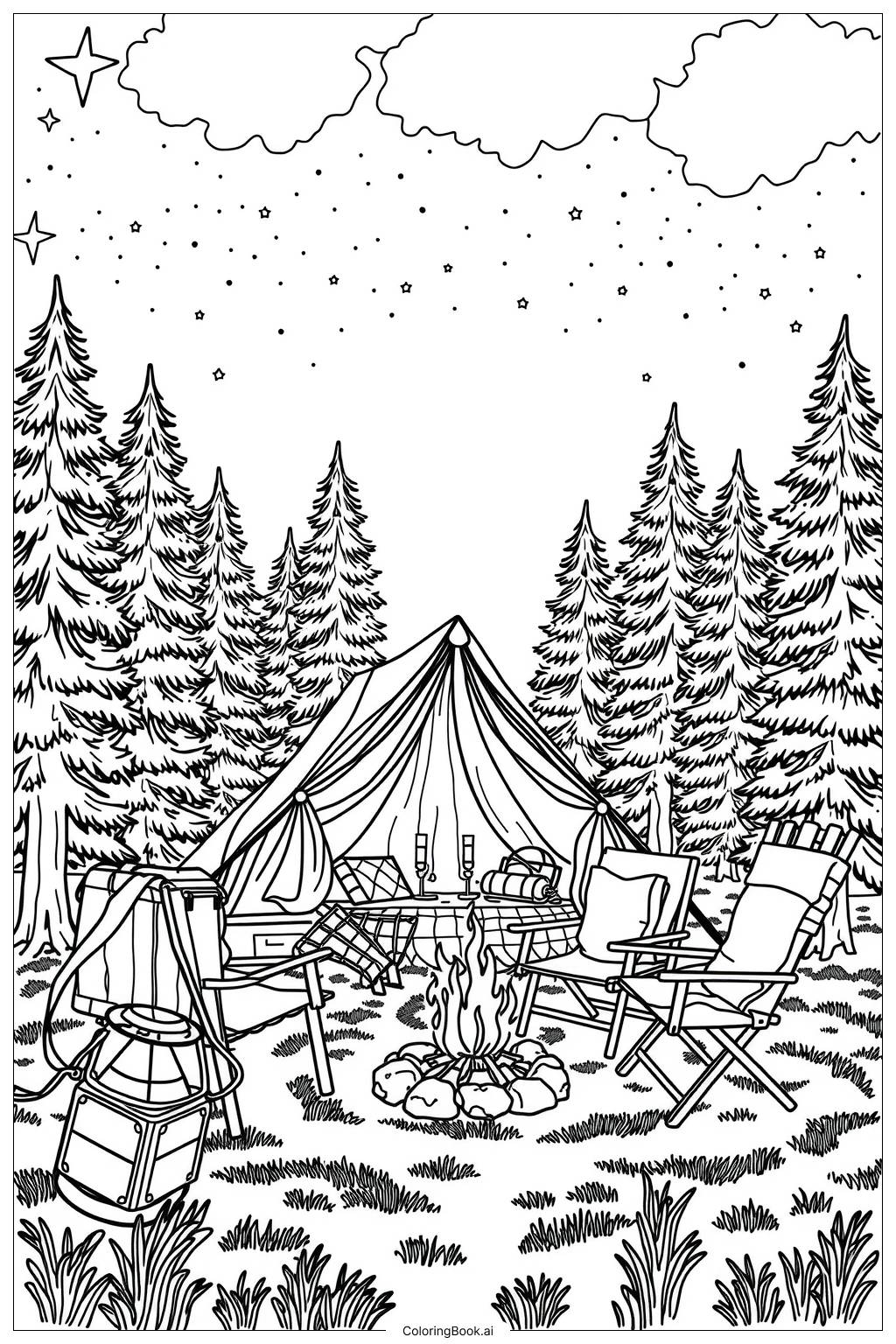 49 Camping Coloring Pages Free PDF U0026 PNG Printables 49 Camping Coloring Pages Free PDF U0026 PNG Printables