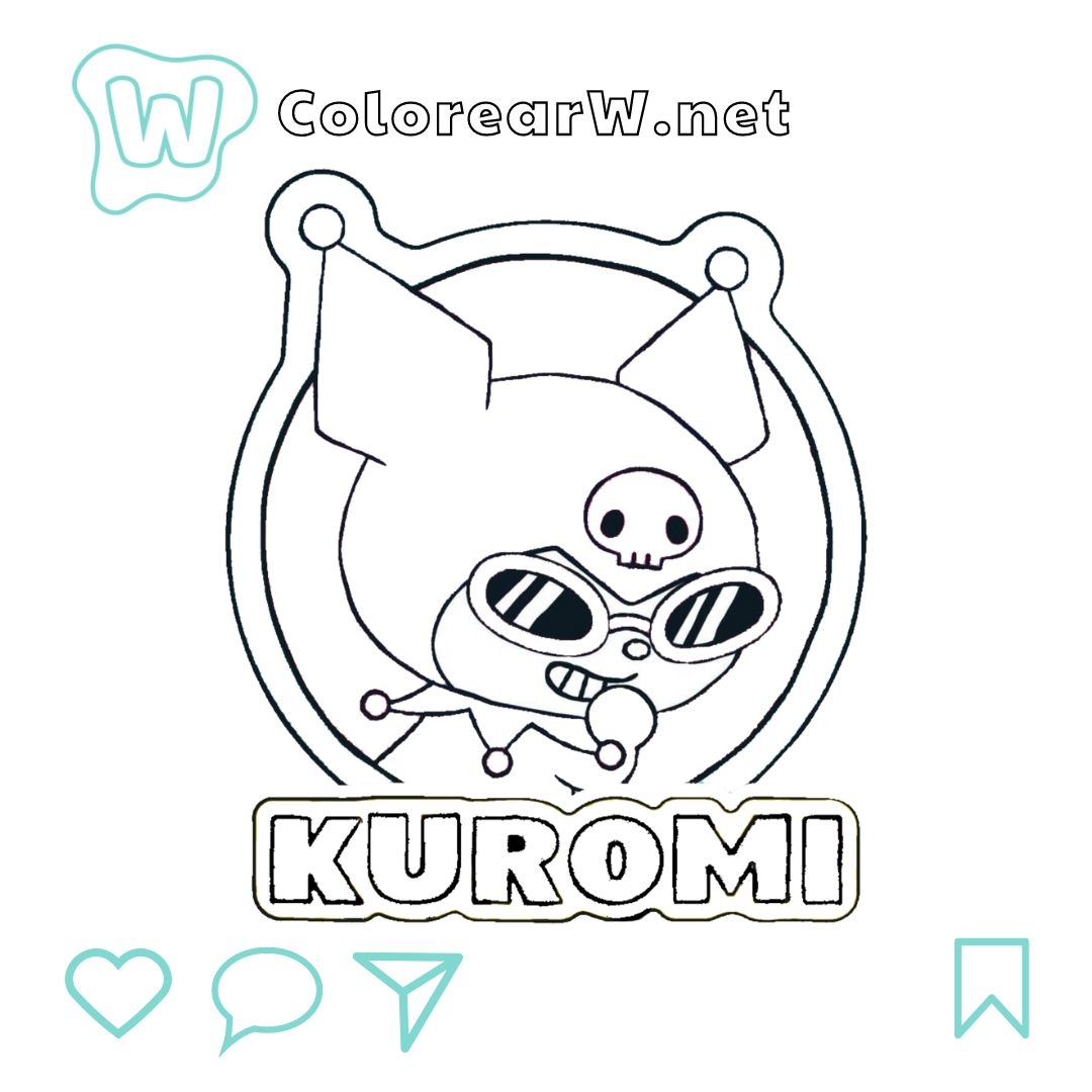 Printable Coloring Pages Kuromi