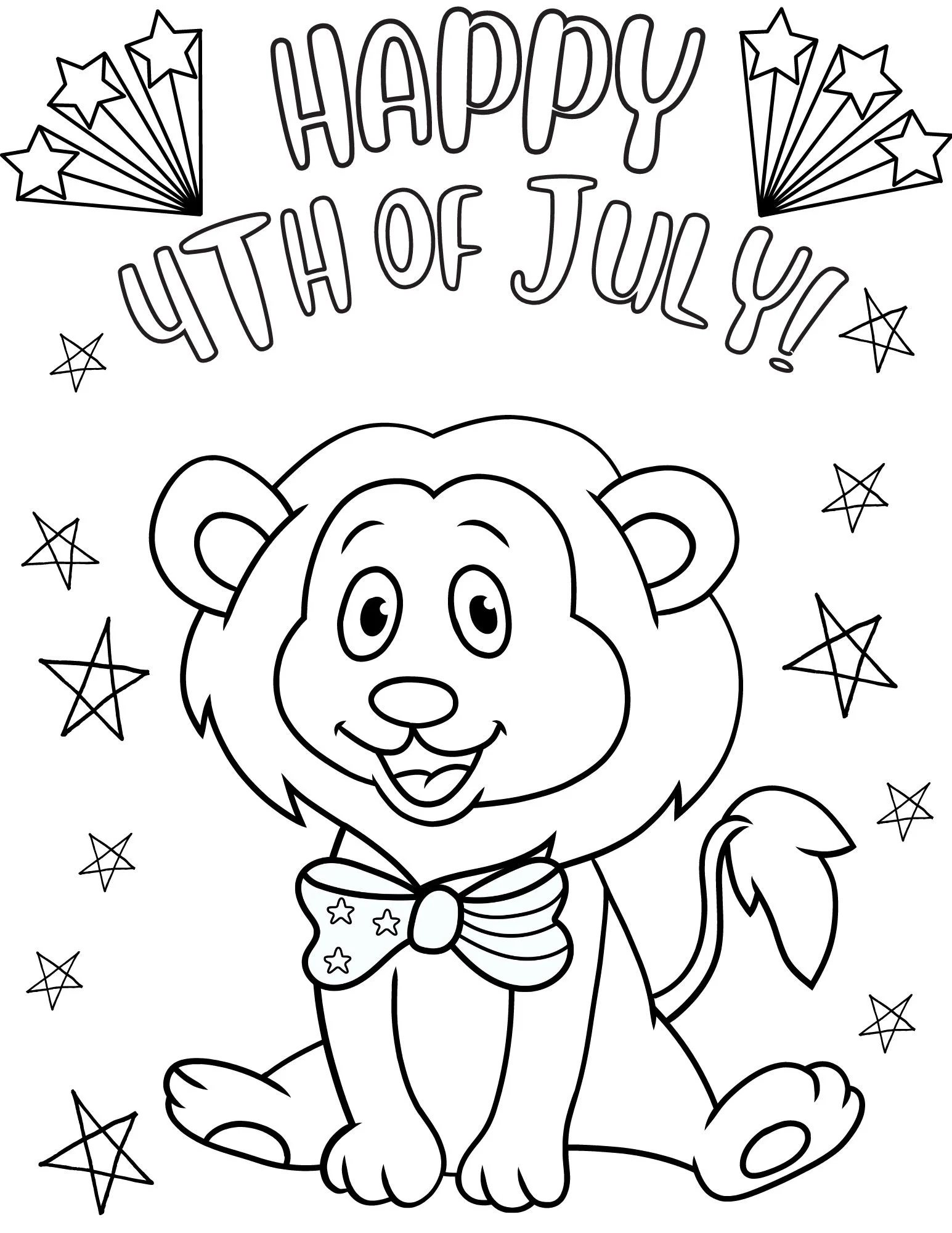 4th Of July Coloring Page 4th Of July Printables 4th Of July Sheets 4th Of July Coloring Book July 4th Coloring Independence Day PDF Etsy