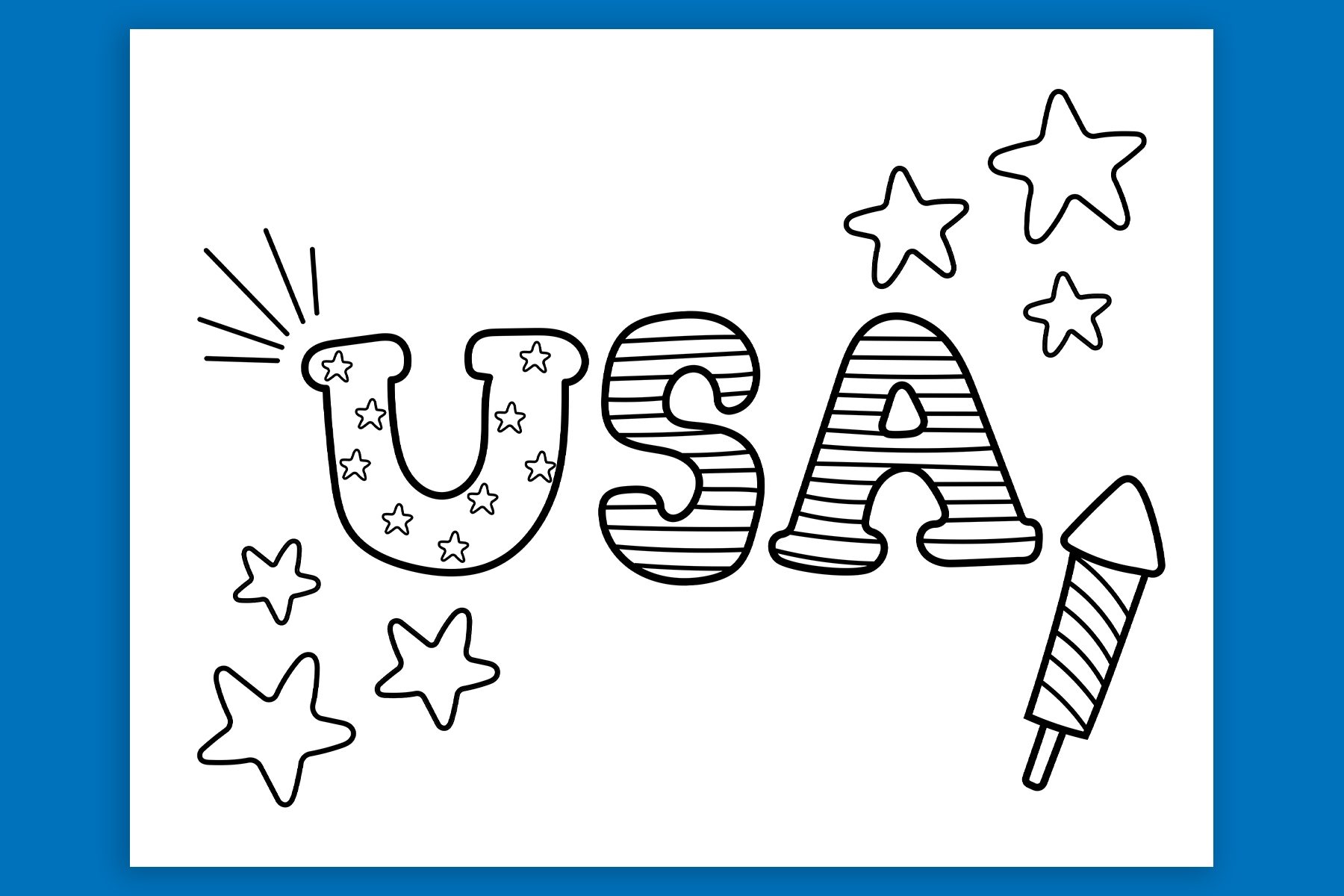 4th Of July Coloring Pages Free Printables Instant Download