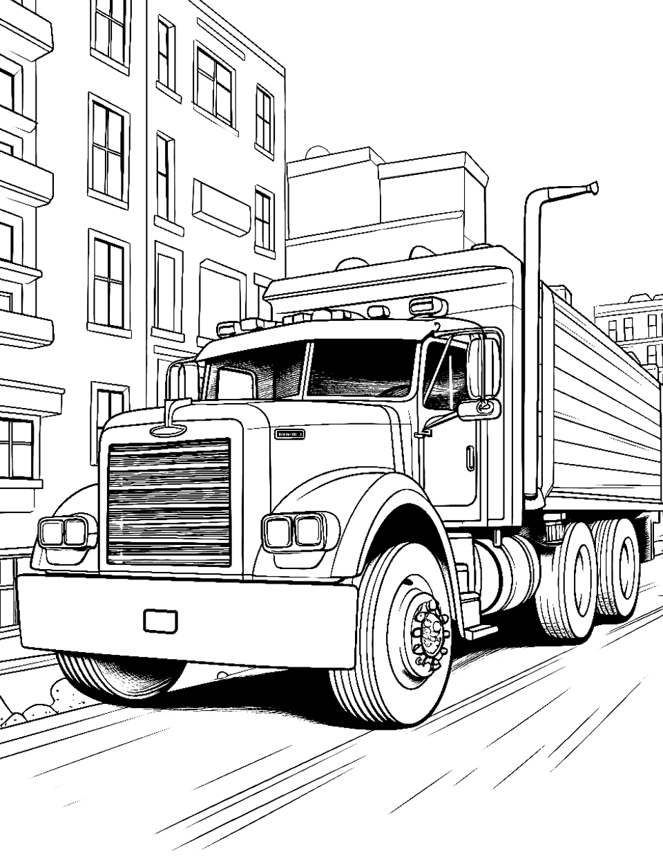 50 Truck Coloring Pages Free Printable Sheets