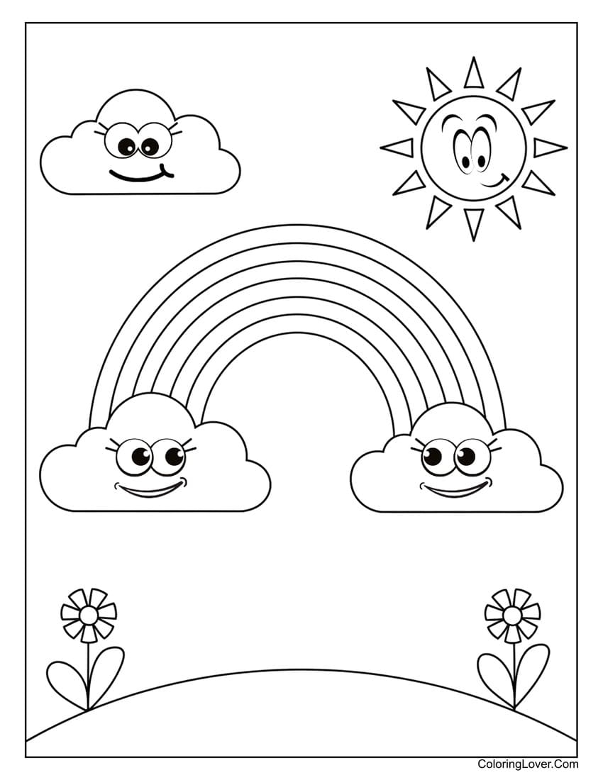 51 Rainbow Coloring Pages Free Printables For Kids 51 Rainbow Coloring Pages Free Printables For Kids