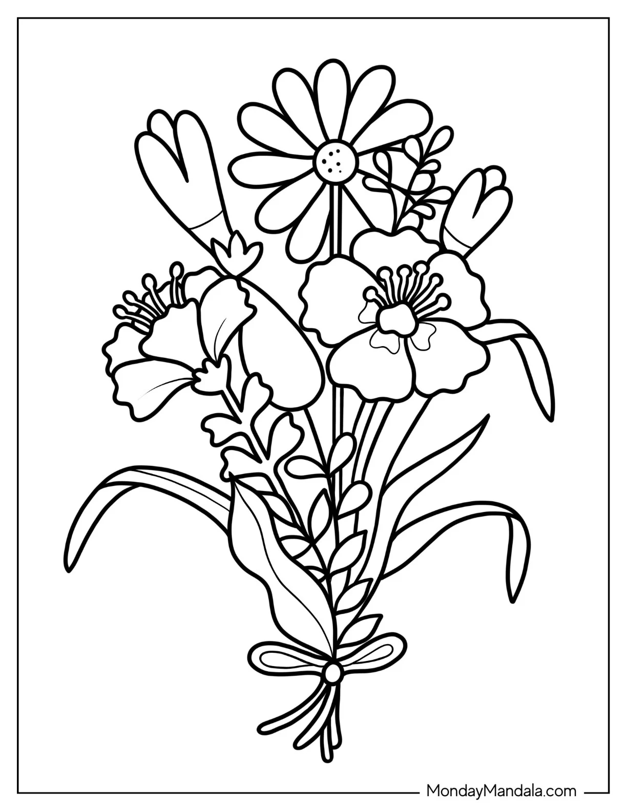 53 Flower Coloring Pages Free PDF Printables 53 Flower Coloring Pages Free PDF Printables