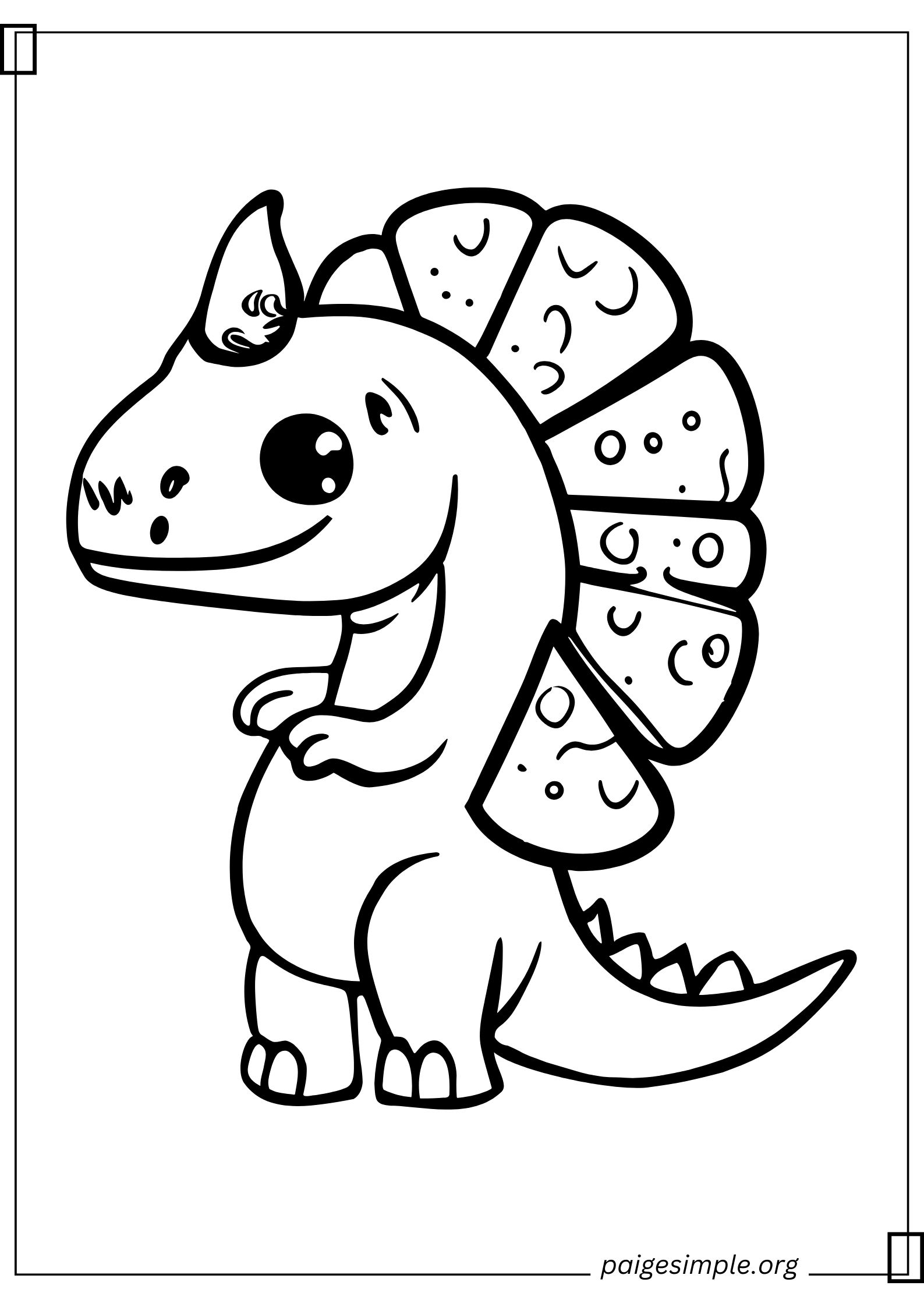 54 Dinosaur Coloring Pages Free Printables PDF Paige Simple 54 Dinosaur Coloring Pages Free Printables PDF Paige Simple