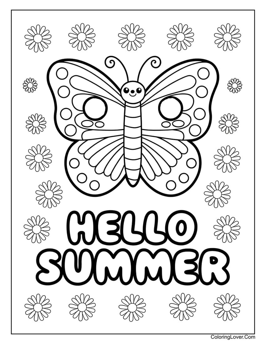 54 Summer Coloring Pages Free Printables For Kids 