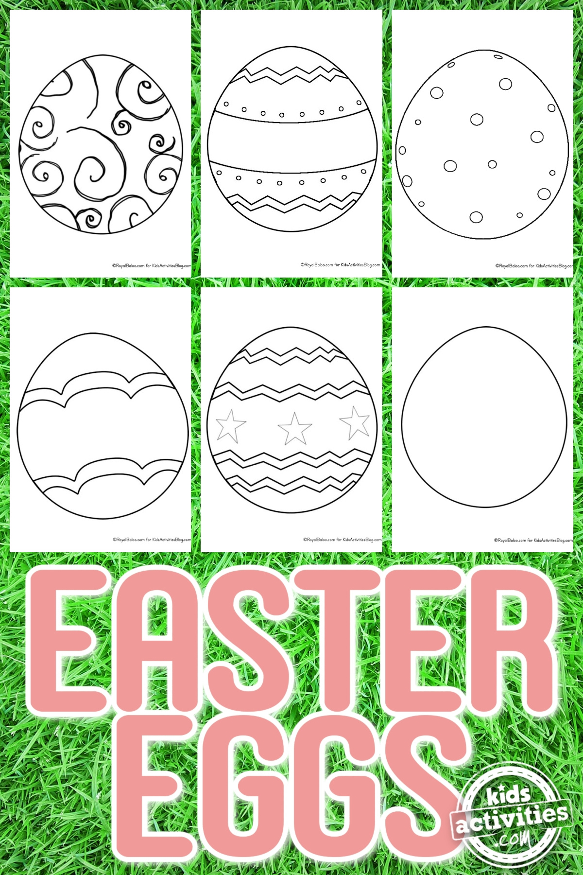 7 Free Easter Egg Coloring Pages U0026 Printable Templates Kids Activities Blog