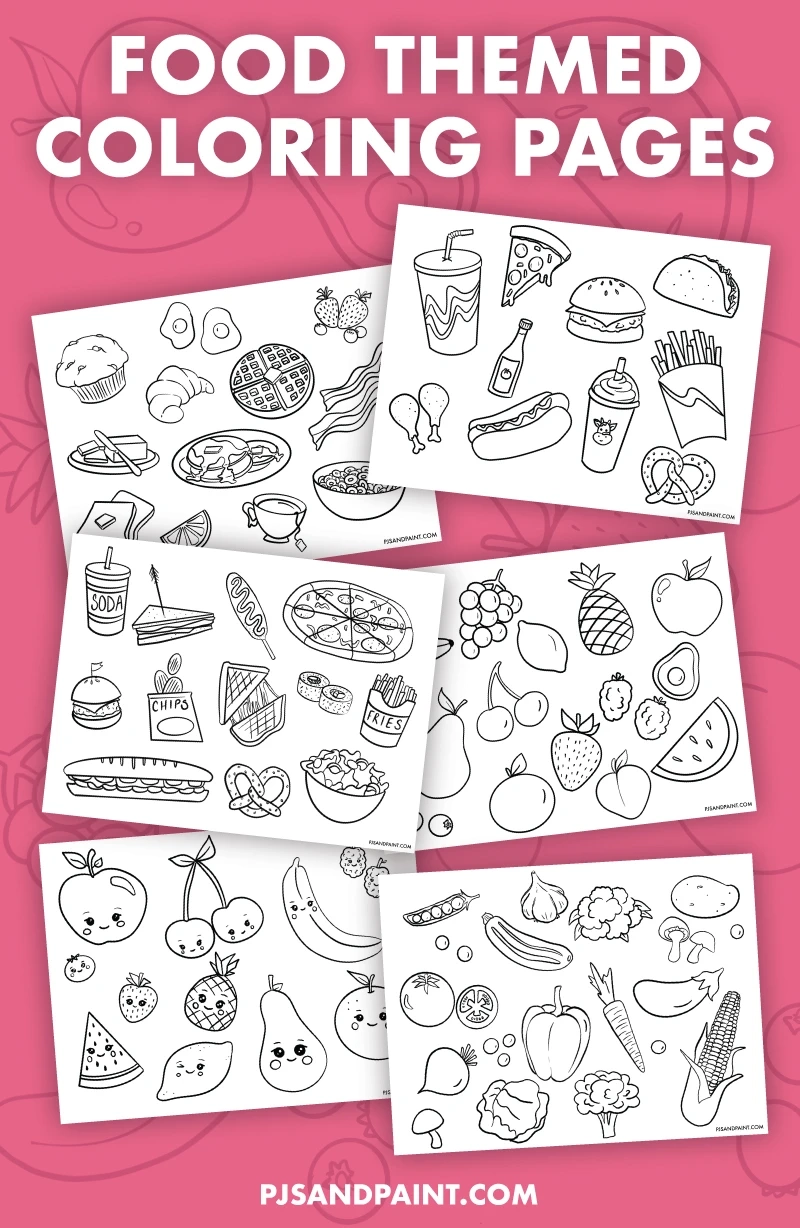 7 Free Printable Food Themed Coloring Pages Pjs And Paint 7 Free Printable Food Themed Coloring Pages Pjs And Paint