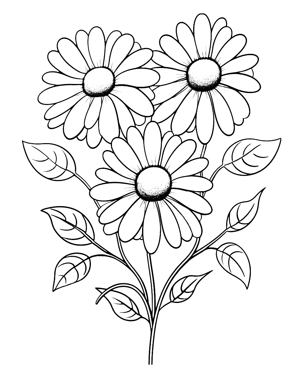 75 Flower Coloring Pages Free Cute Sheets