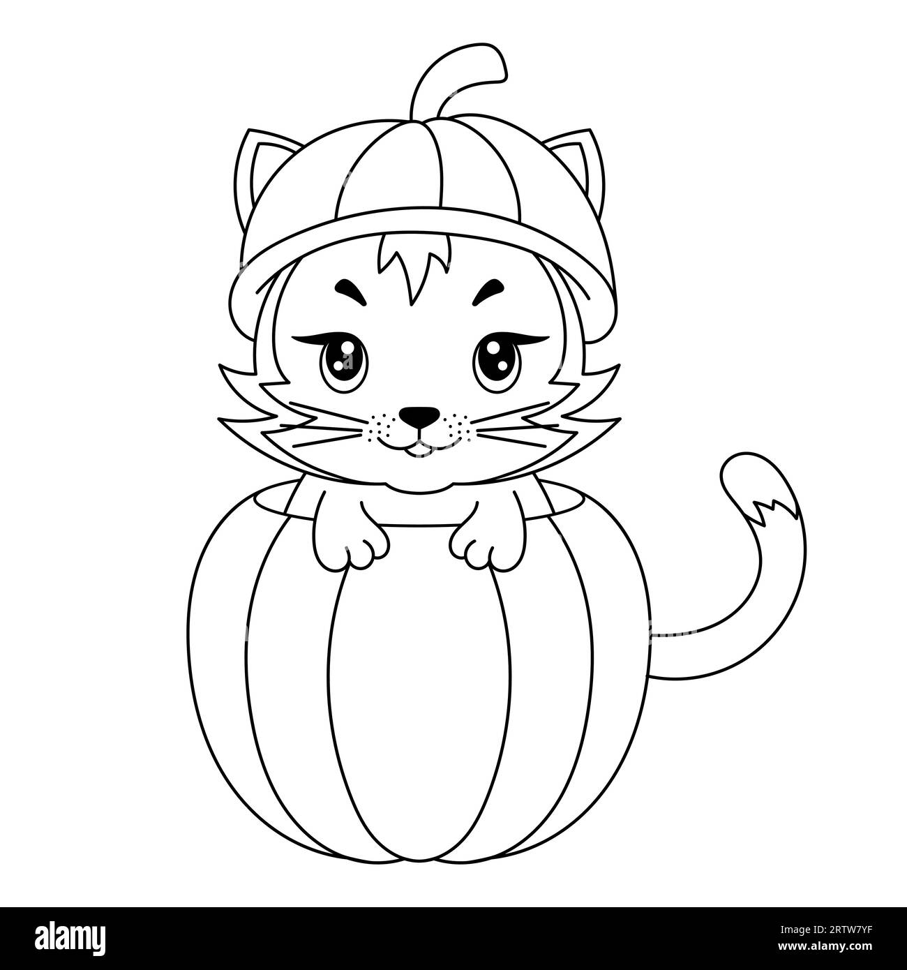Printable Halloween Cat Coloring Pages