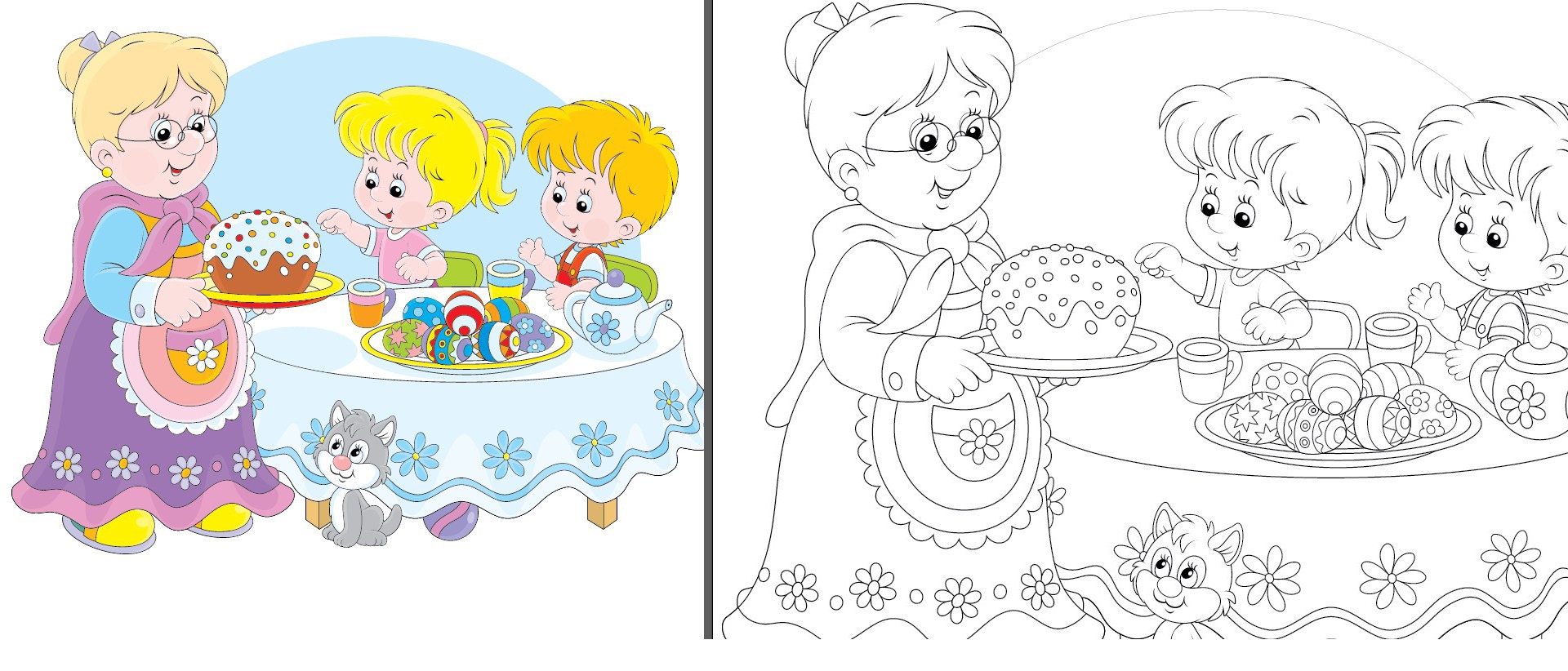 Adobe Illustrator Converting A Colored Vector Eps To Coloring 