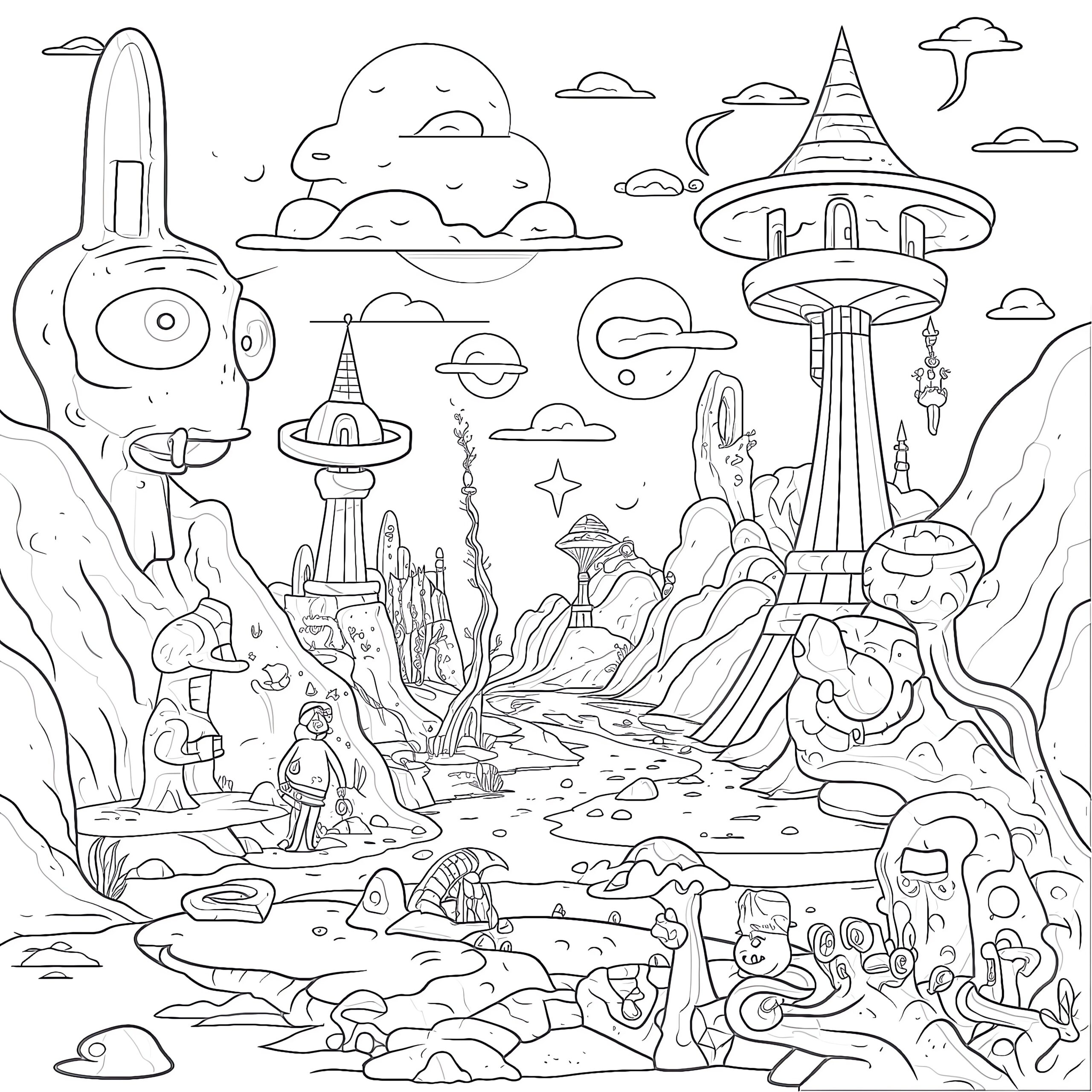 Adult Cartoon Coloring Pages Coloring Pages Mimi Panda
