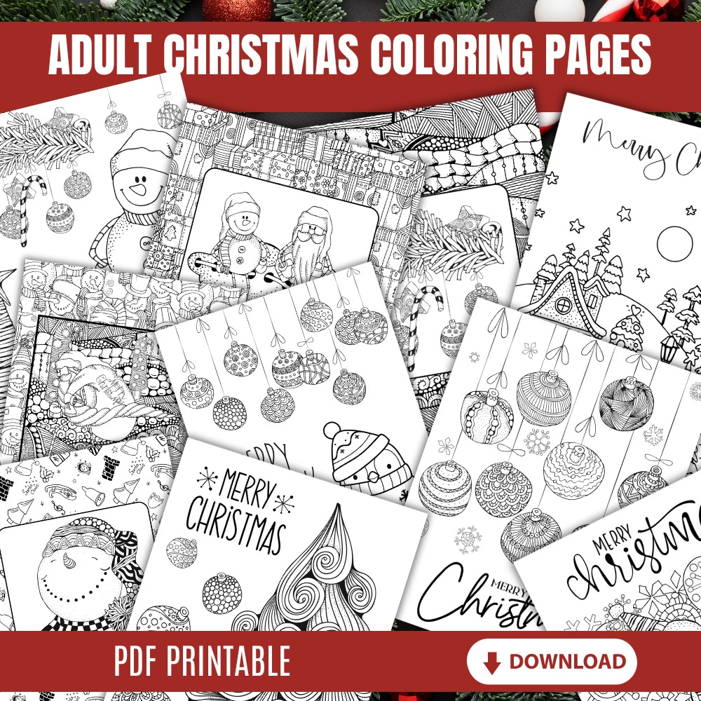 Christmas Coloring Pages Pdf Free Download