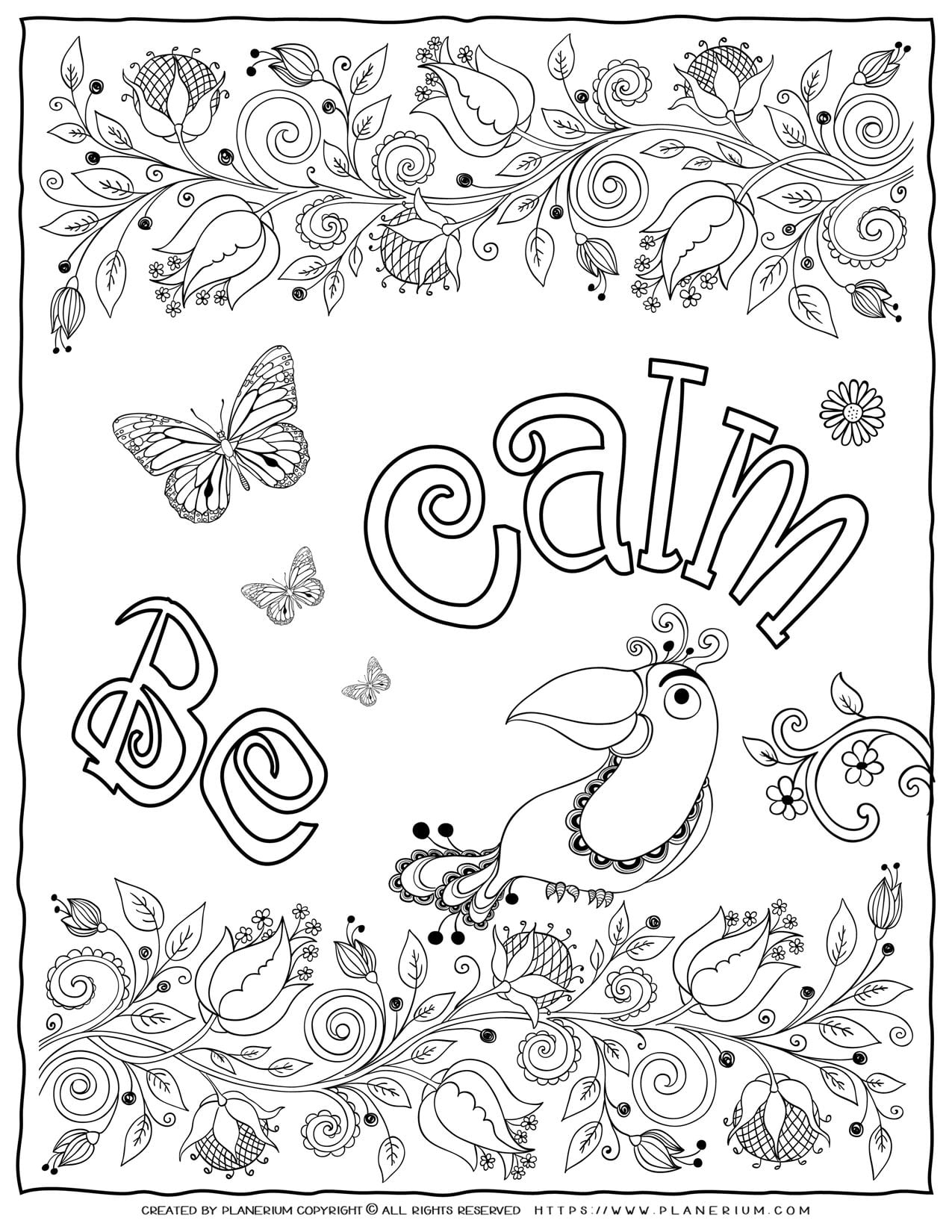 Calming Coloring Pages For Students Free