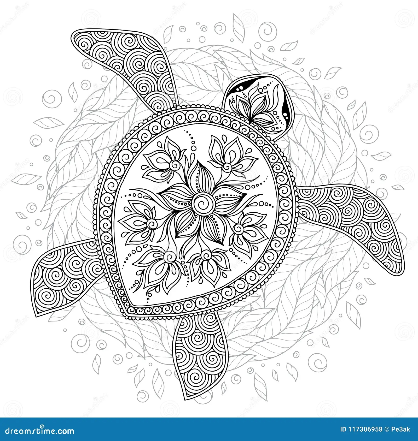 Adult Coloring Sea Turtle Stock Illustrations 333 Adult Coloring Sea Turtle Stock Illustrations Vectors Clipart Dreamstime