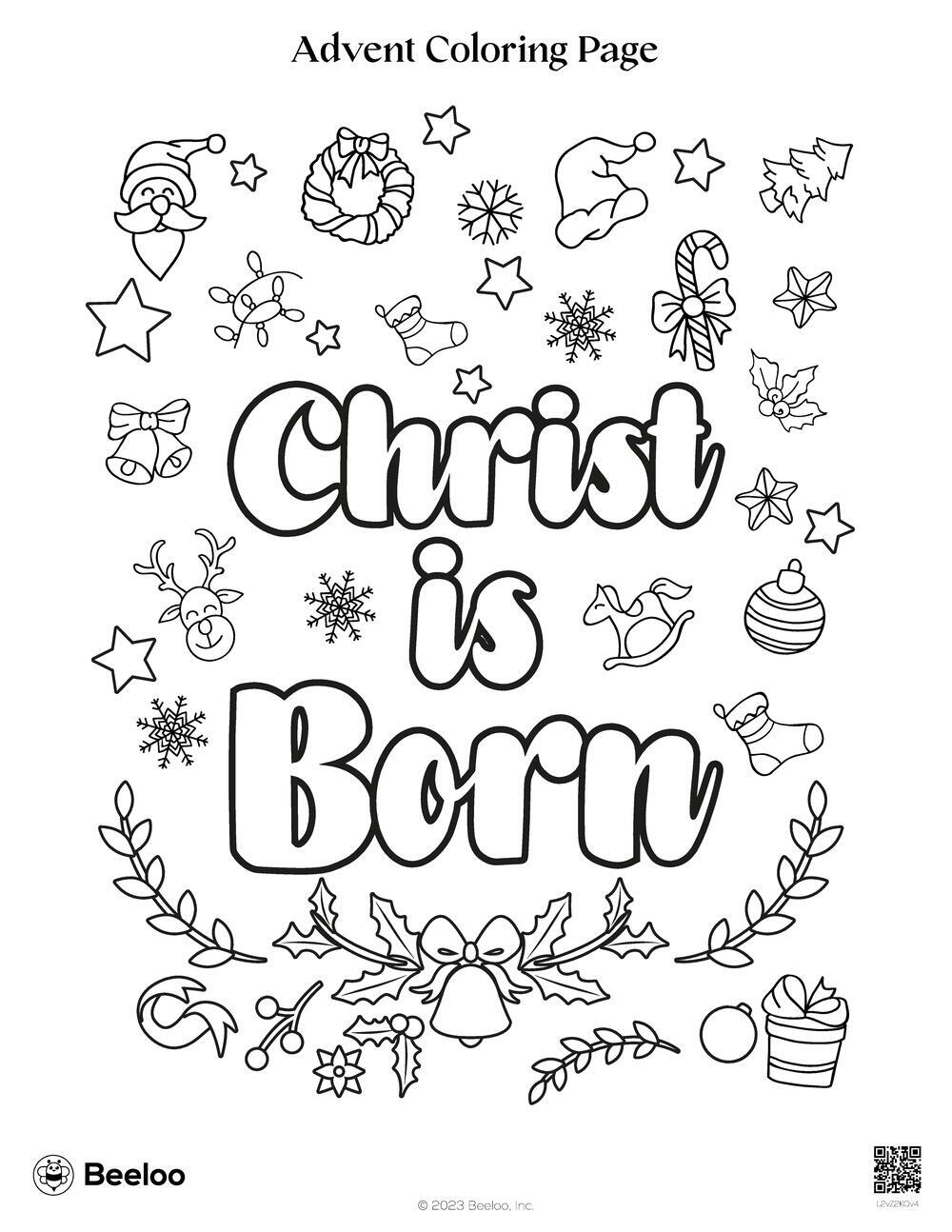 Christian Christmas Printable Coloring Pages