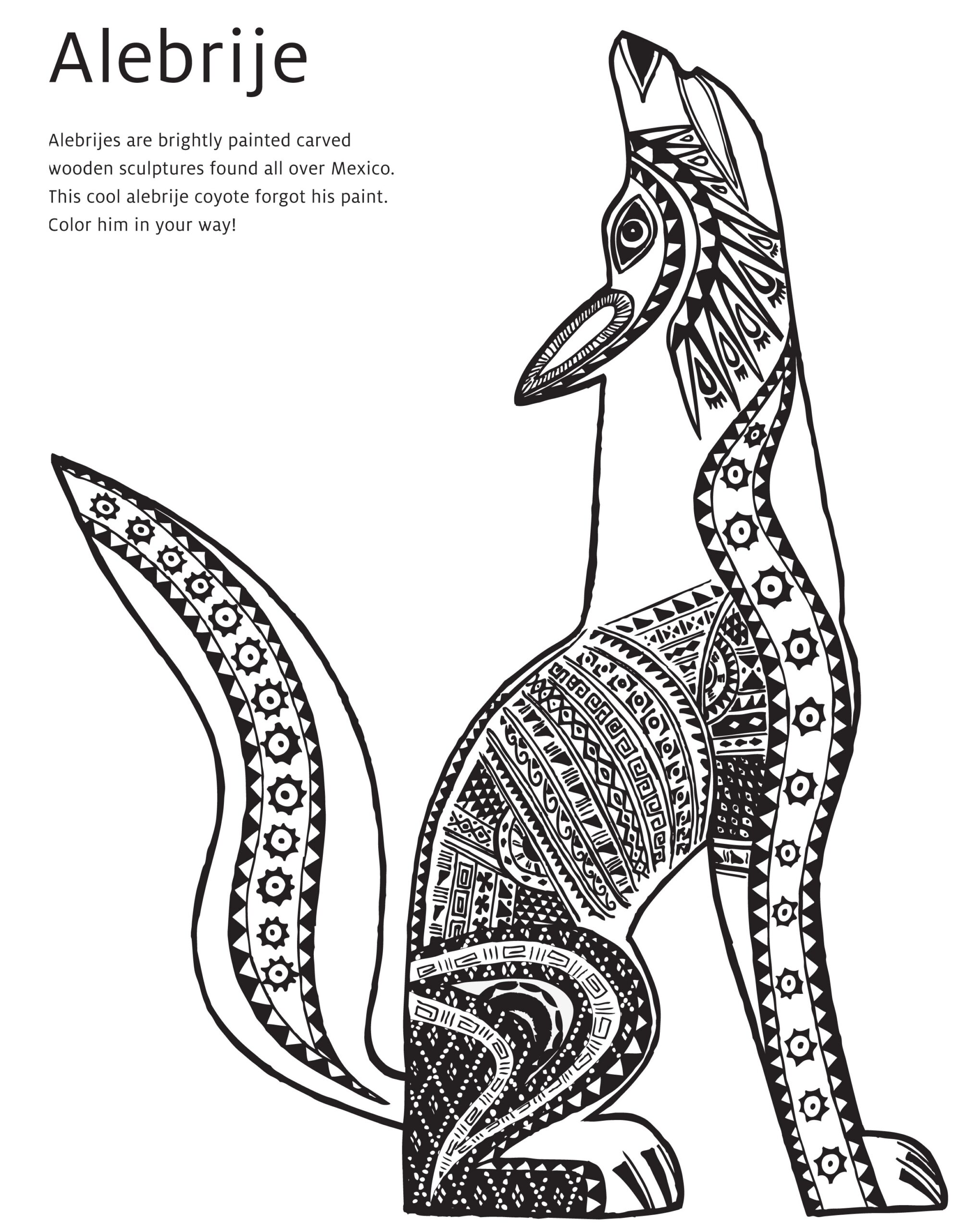Alebrije Cultural Activity Printout Tea Collection Blog Alebrije Cultural Activity Printout Tea Collection Blog