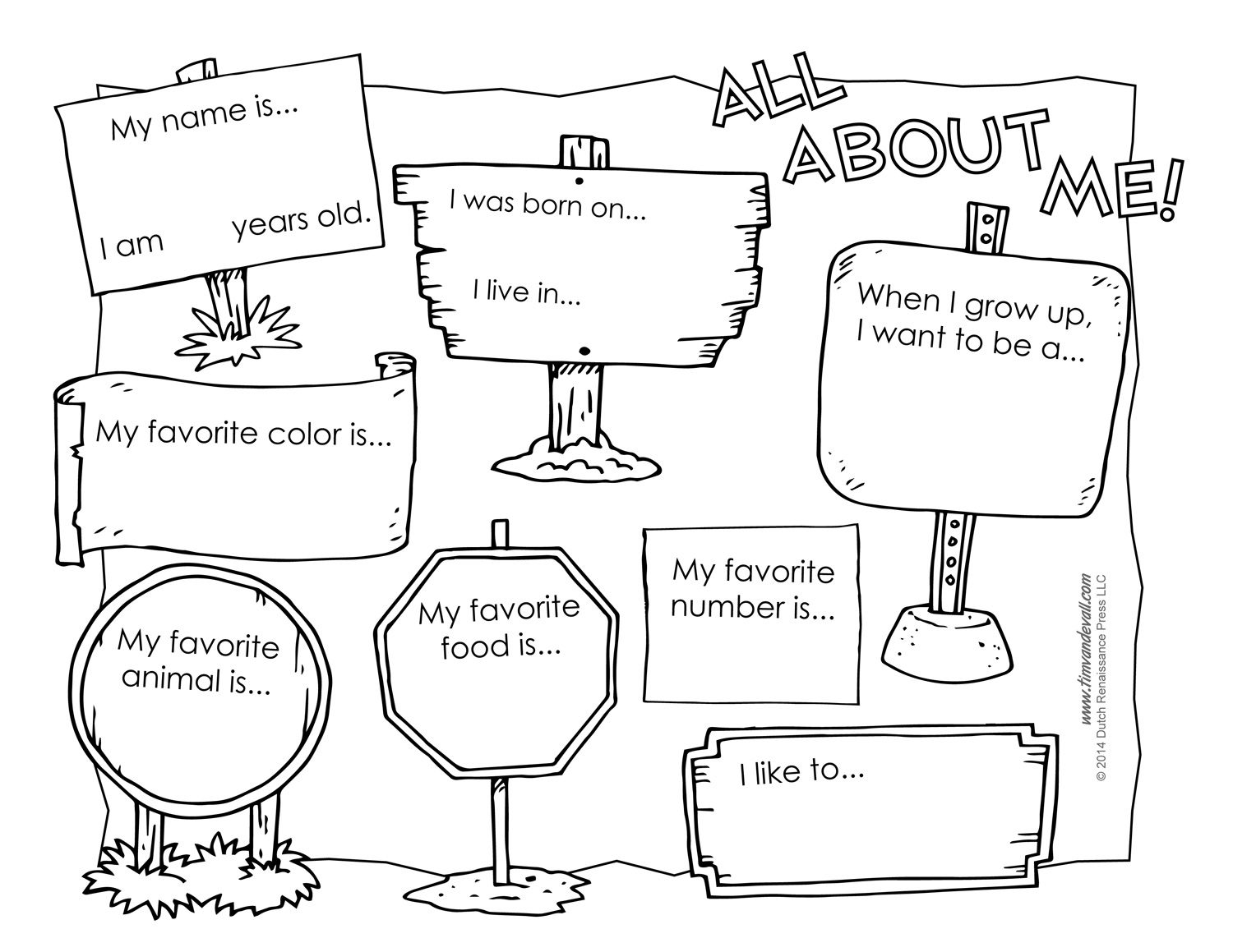 All About Me Worksheet Free Tim s Printables All About Me Worksheet Free Tim s Printables