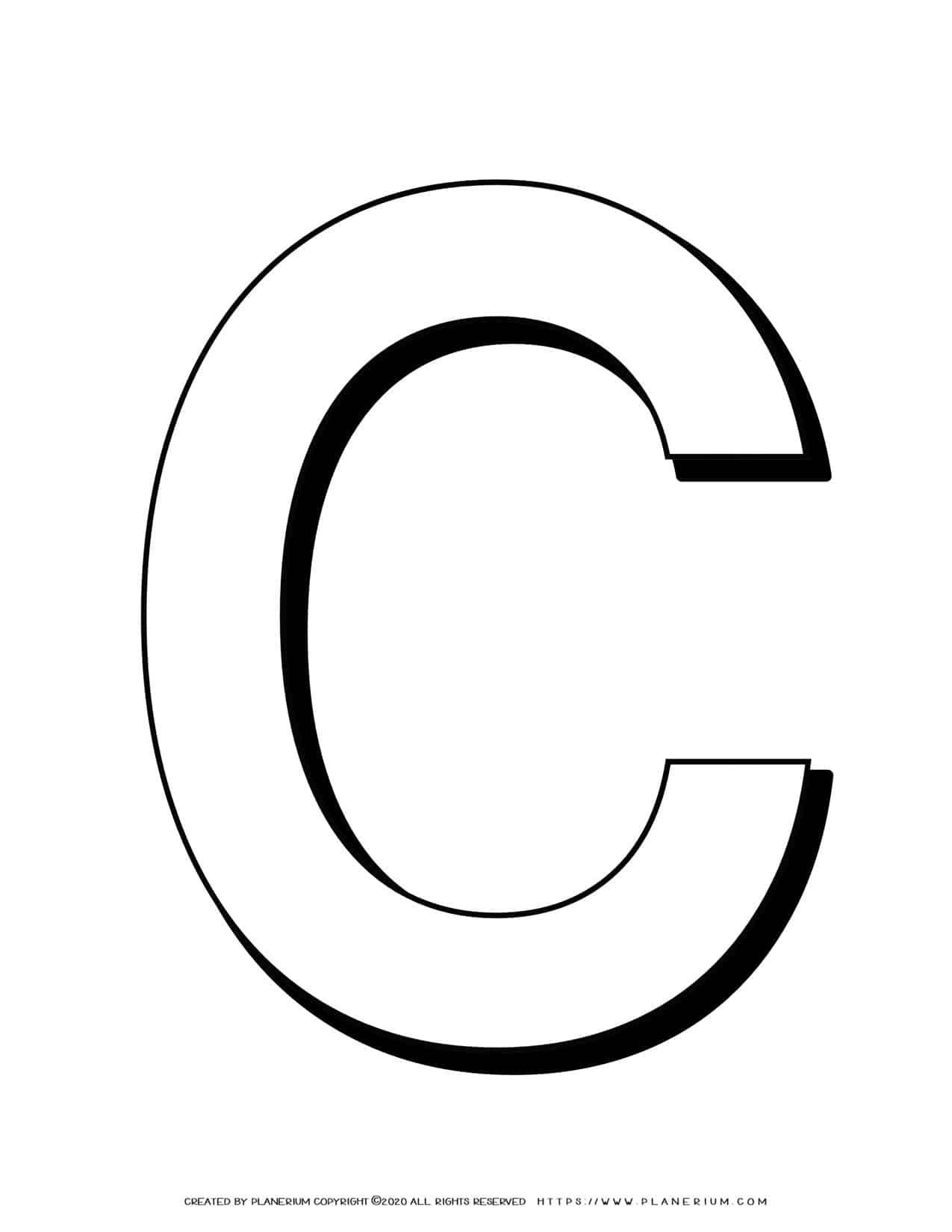 Alphabet Coloring Pages English Letters Capital C Planerium Alphabet Coloring Pages English Letters Capital C Planerium