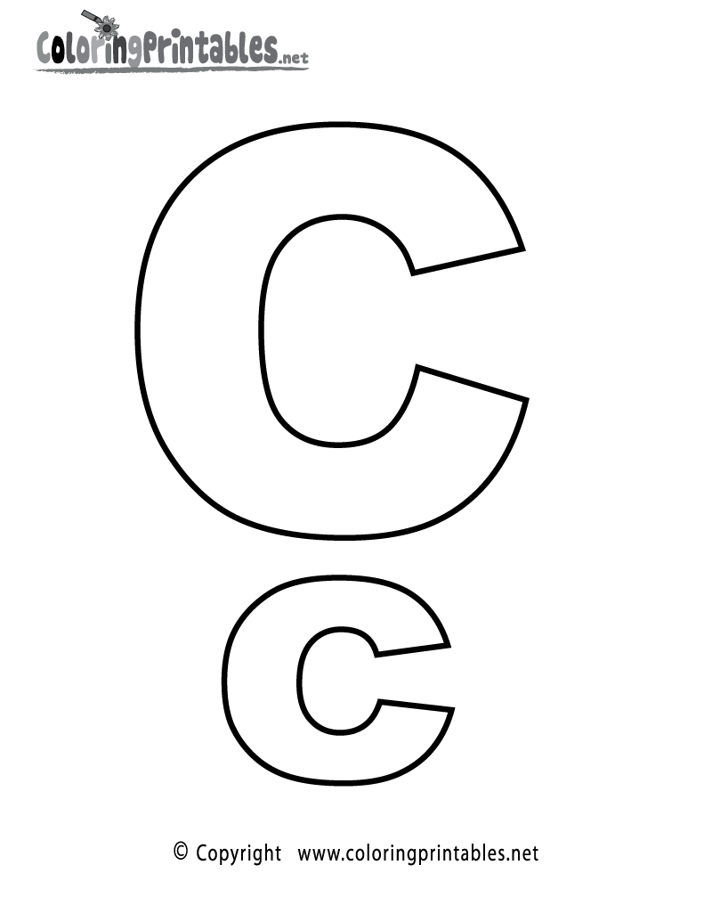 Alphabet Letter C Coloring Page A Free English Coloring Printable Alphabet Letter C Coloring Page A Free English Coloring Printable