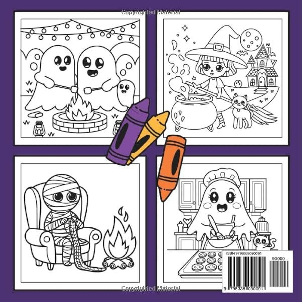 Amazon Bold And Easy LIttle Spooky Coloring Book Super Cute Amazon Bold And Easy LIttle Spooky Coloring Book Super Cute