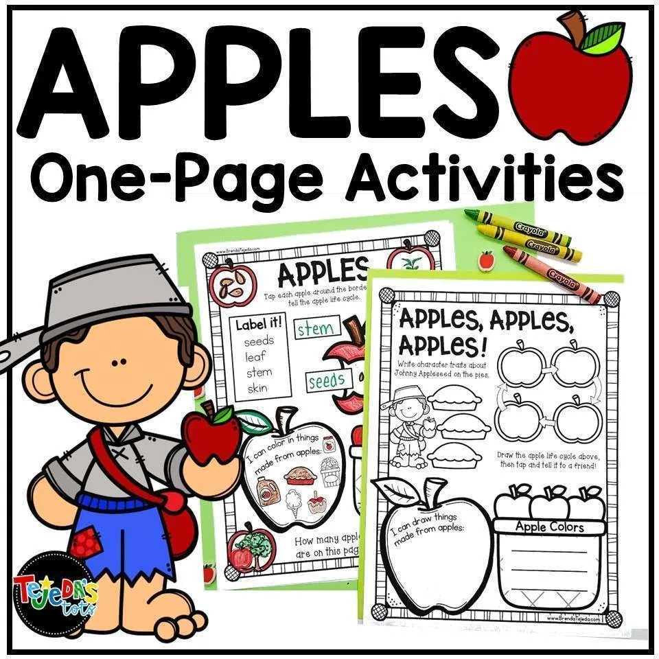 Apples Activity Mats Coloring Page Johnny Appleseed Kindergarten 1st Grade Tejeda s Tots Apples Activity Mats Coloring Page Johnny Appleseed Kindergarten 1st Grade Tejeda s Tots
