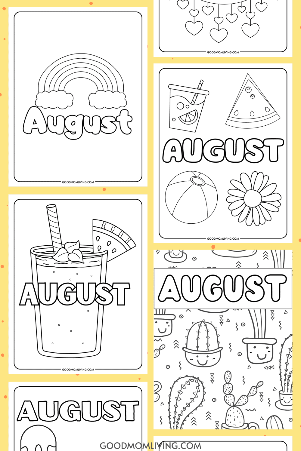 August Coloring Pages Summer Coloring Pages Free Good Mom Living August Coloring Pages Summer Coloring Pages Free Good Mom Living