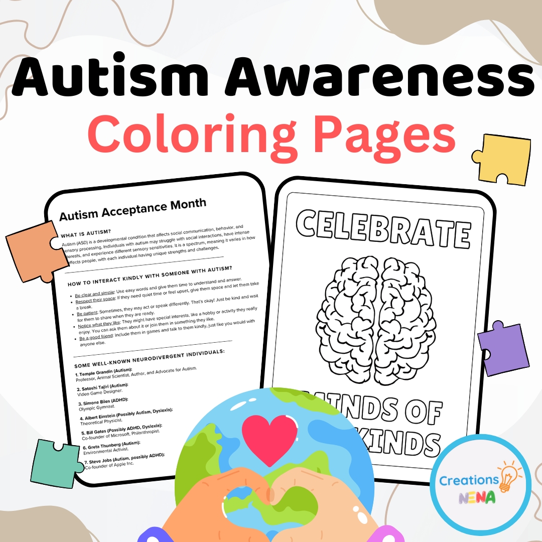 Autism Acceptance Coloring Pages By Teach Simple Autism Acceptance Coloring Pages By Teach Simple