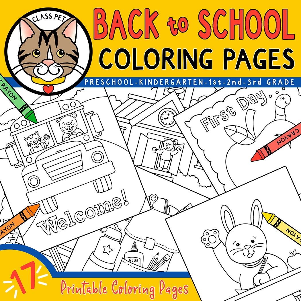 First Day Of Kindergarten Coloring Page Free Printable