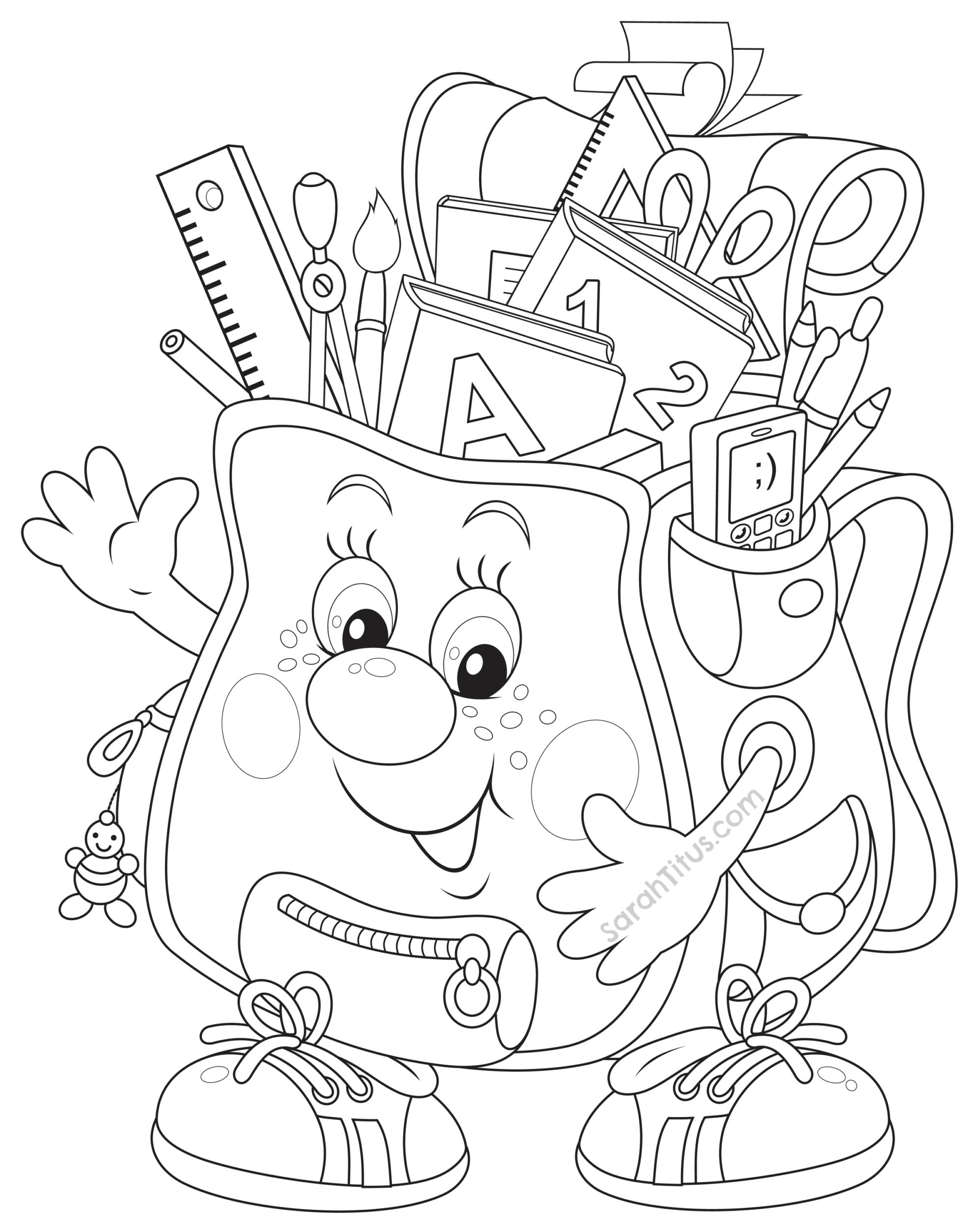 back to school coloring pages sarah titus back to school coloring pages sarah titus