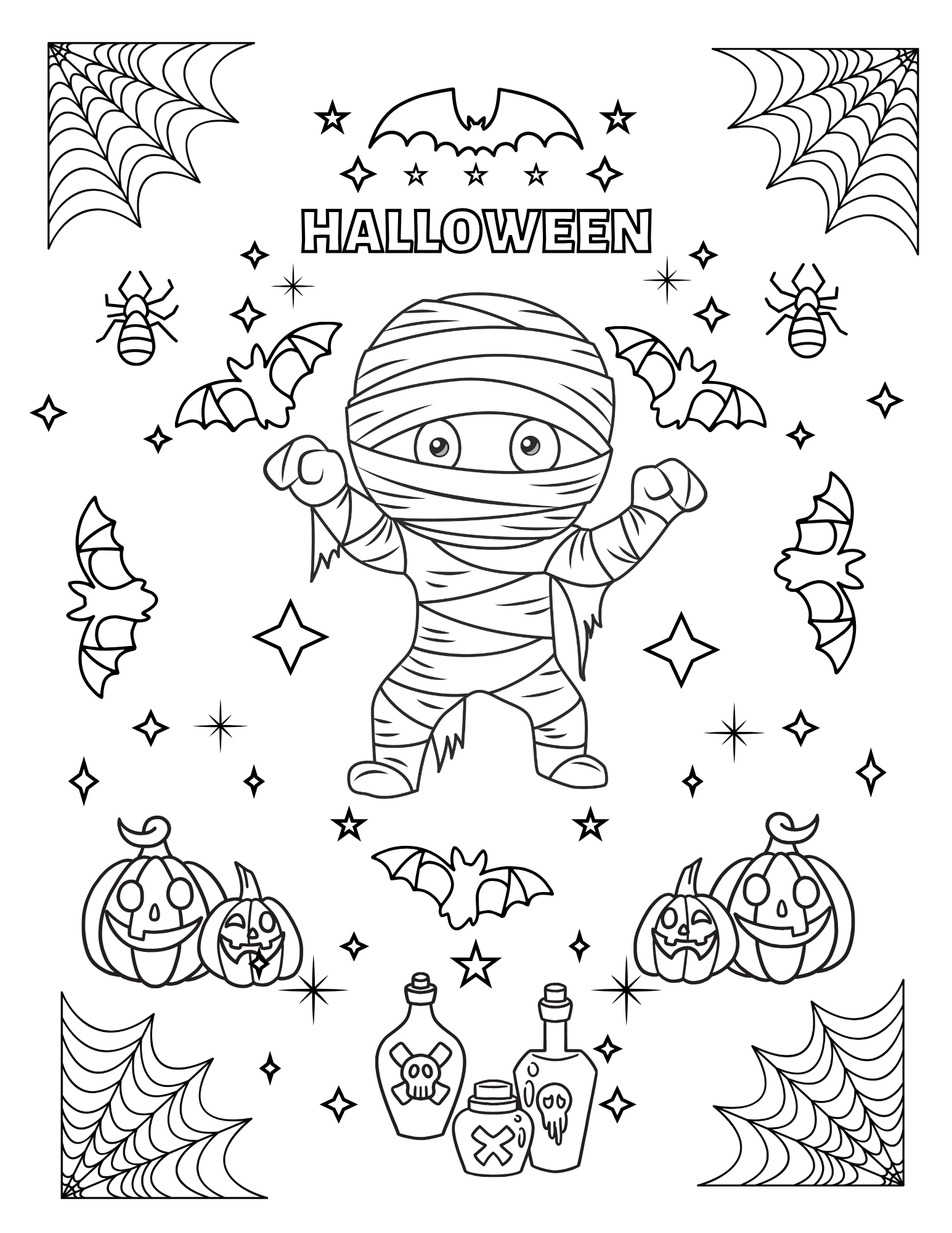 Bat Themed Free Halloween Coloring Pages Printable Xoxoerinsmith