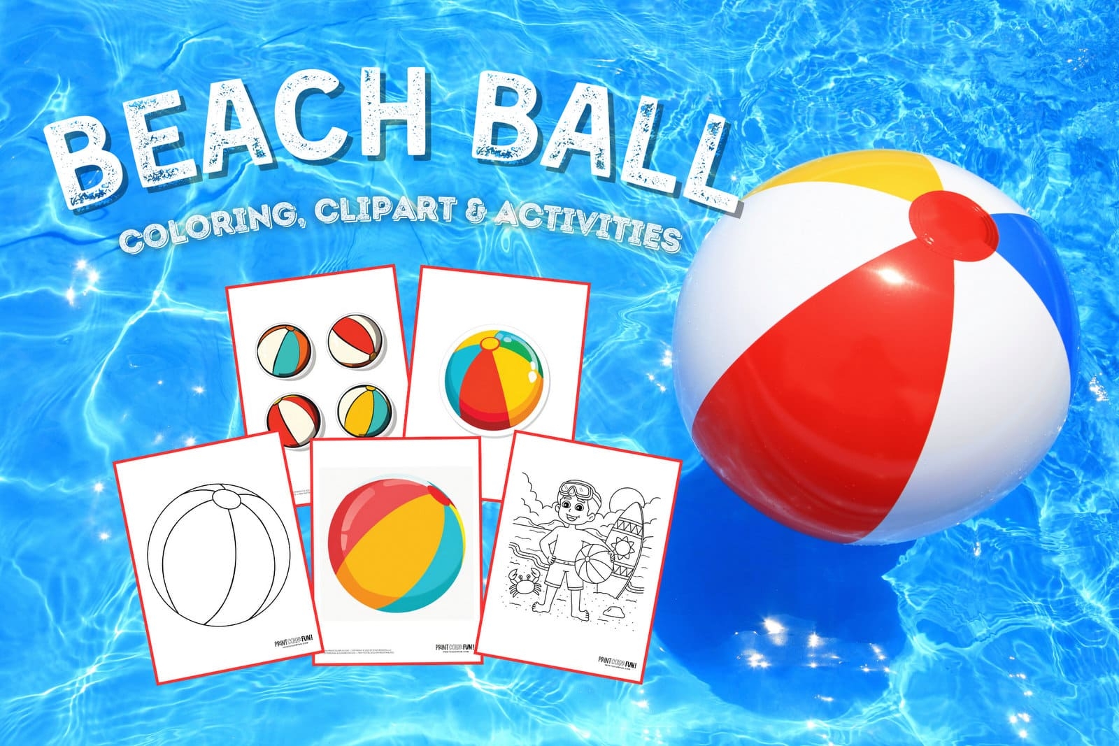 Beach Ball Coloring Pages Clipart At PrintColorFun Beach Ball Coloring Pages Clipart At PrintColorFun