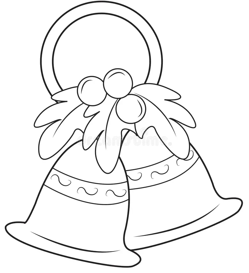 bells coloring stock illustrations 966 bells coloring stock