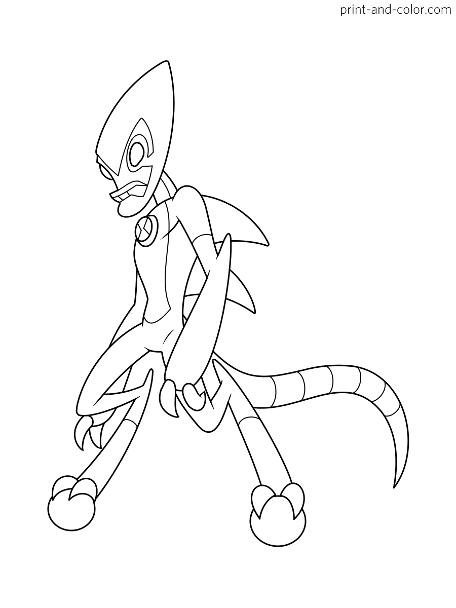Ben 10 Coloring Pages Print And Color