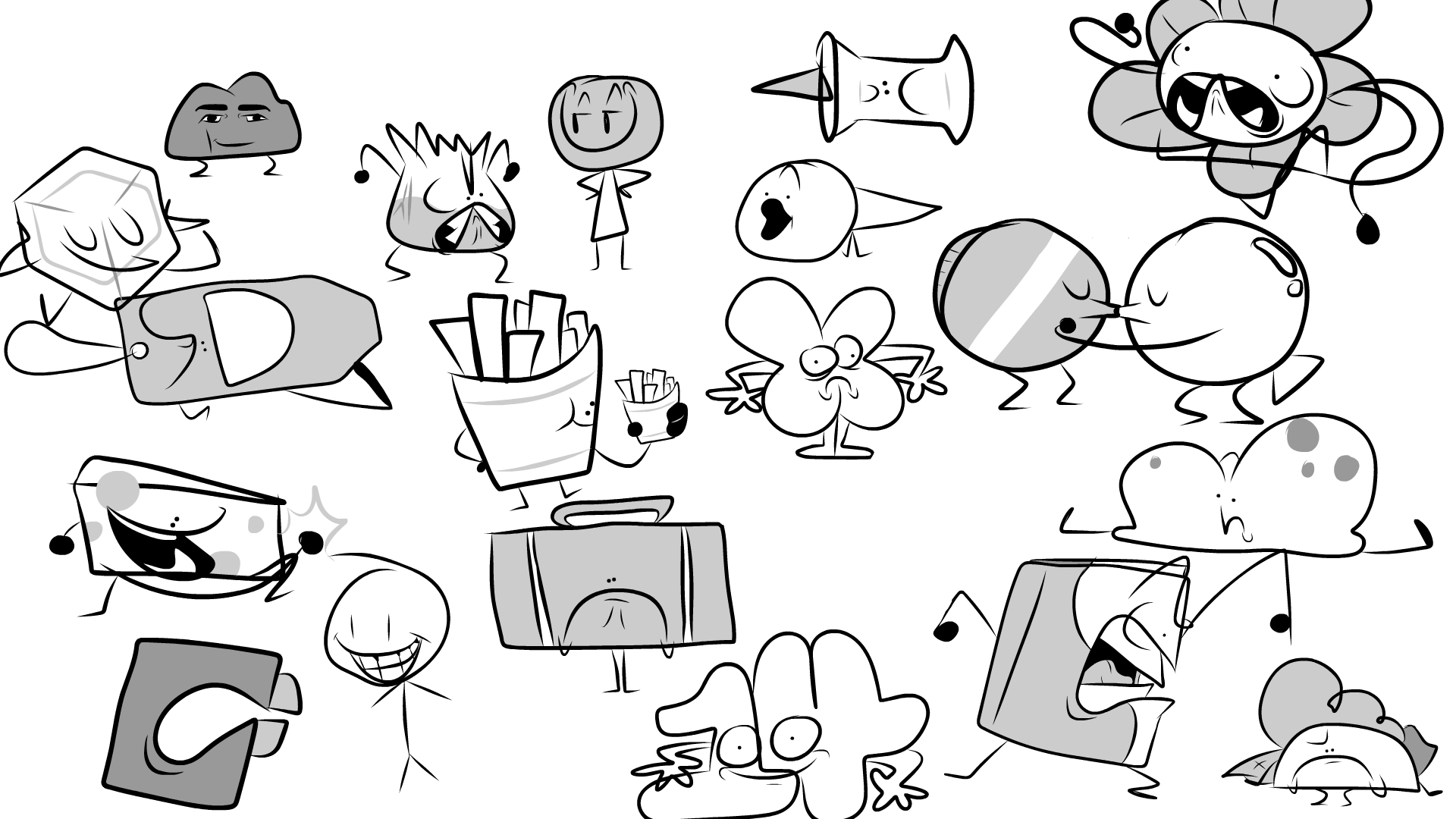 BFDI And II Doodle Dump TWOOOOO R BattleForDreamIsland