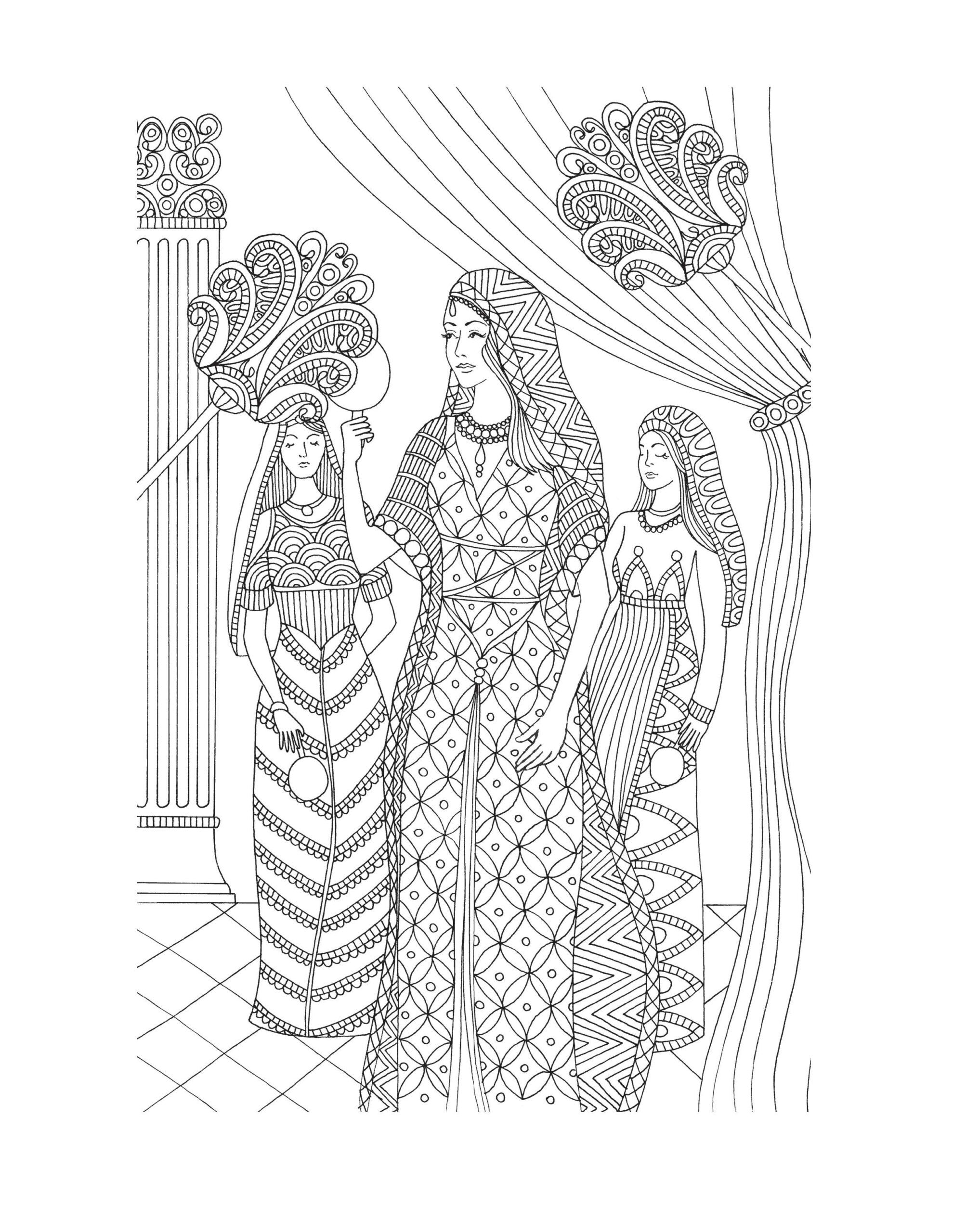 Bible Story Of Esther Coloring Pages For Purim The Arc