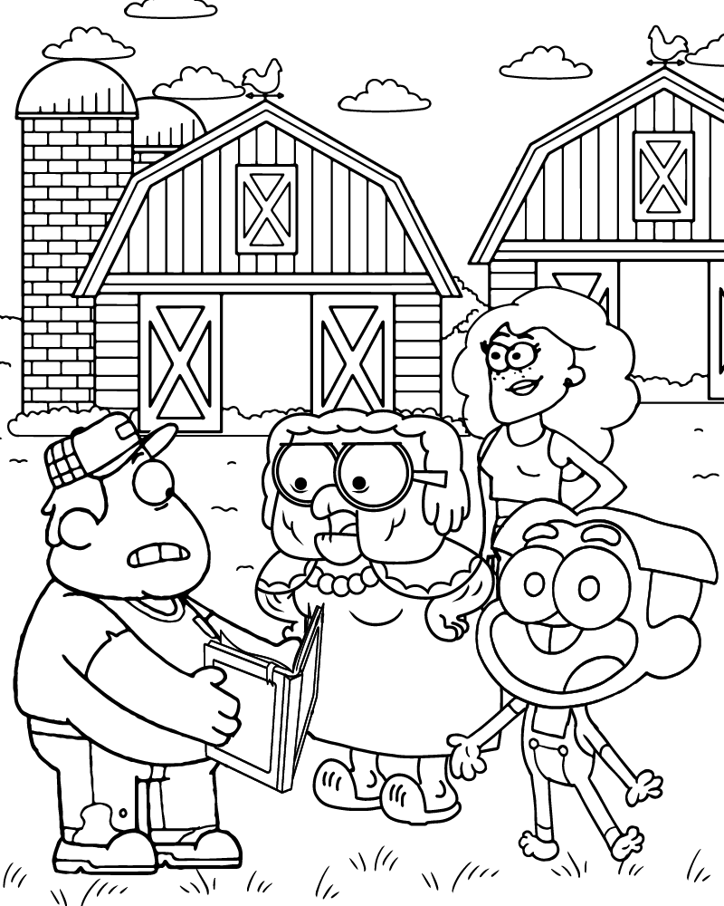 Big City Greens Coloring Page Big City Greens Coloring Page