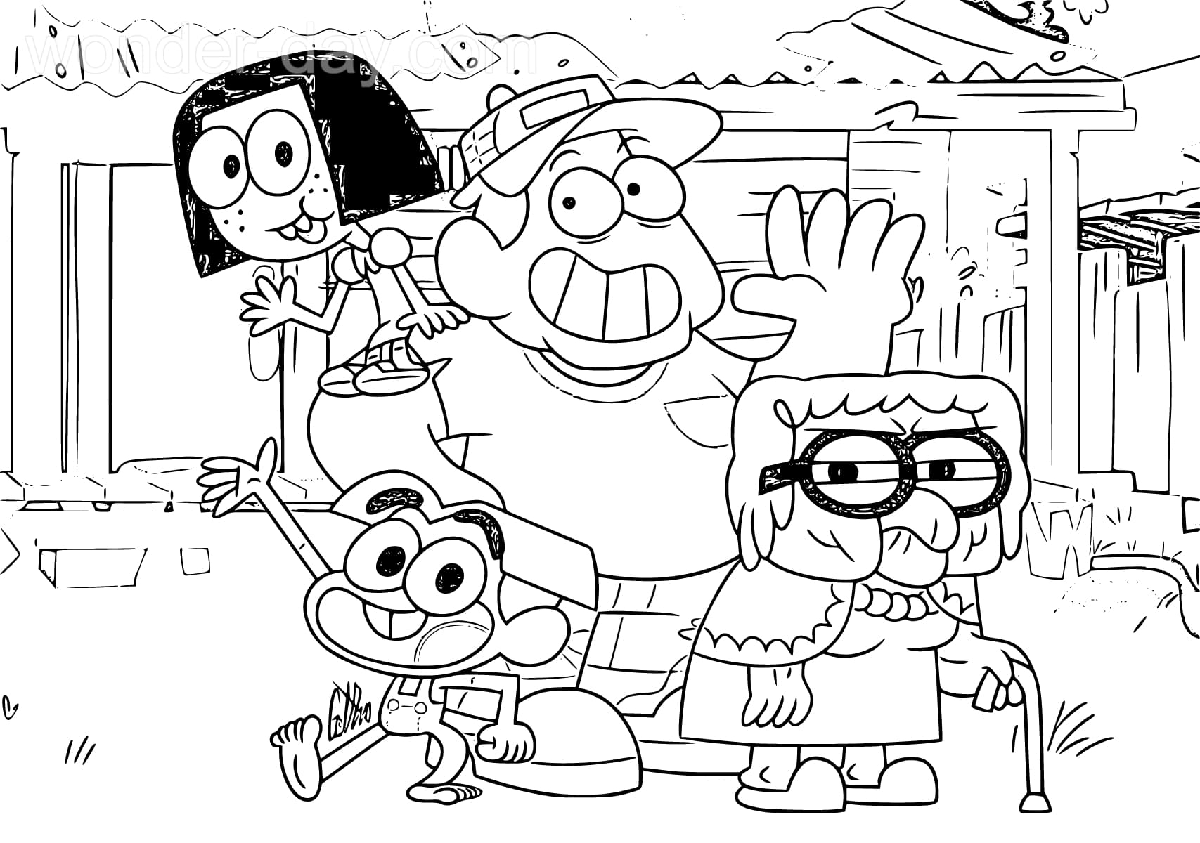 Big City Greens Coloring Pages Printable Big City Greens Coloring Pages Printable