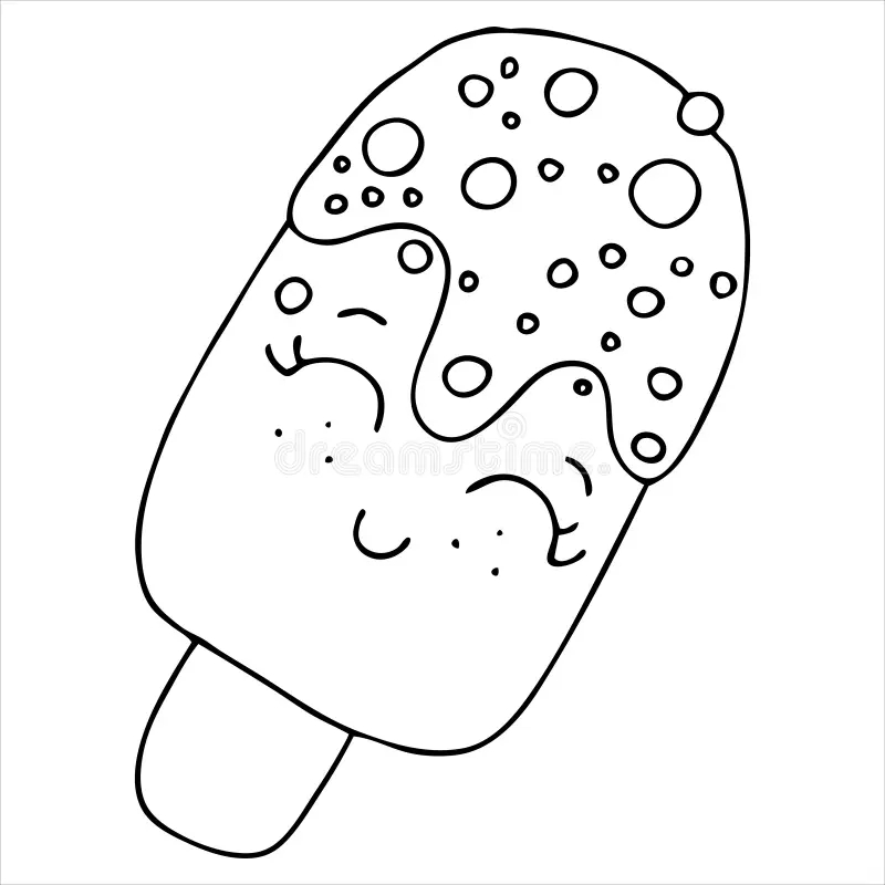 Popsicle Coloring Pages Printable