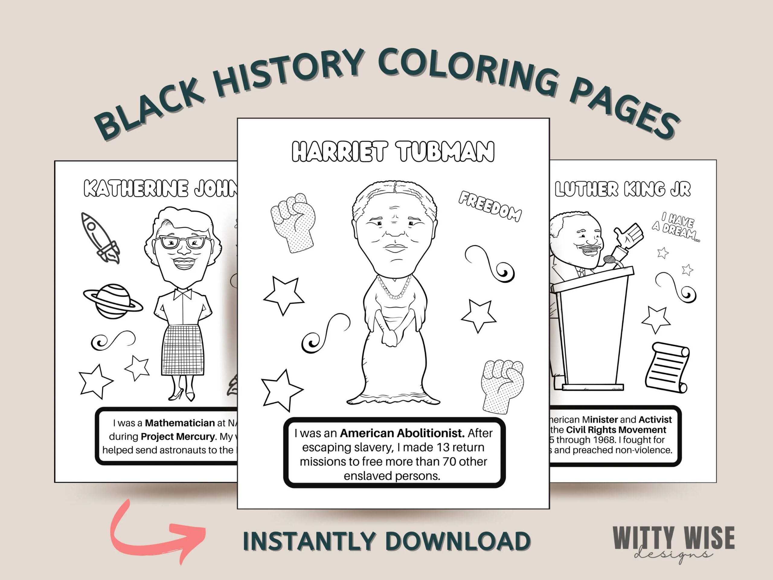 Black History Coloring Pages Educational Resources Homeschool Resources Printable Coloring Pages Instant Download Etsy Black History Coloring Pages Educational Resources Homeschool Resources Printable Coloring Pages Instant Download Etsy
