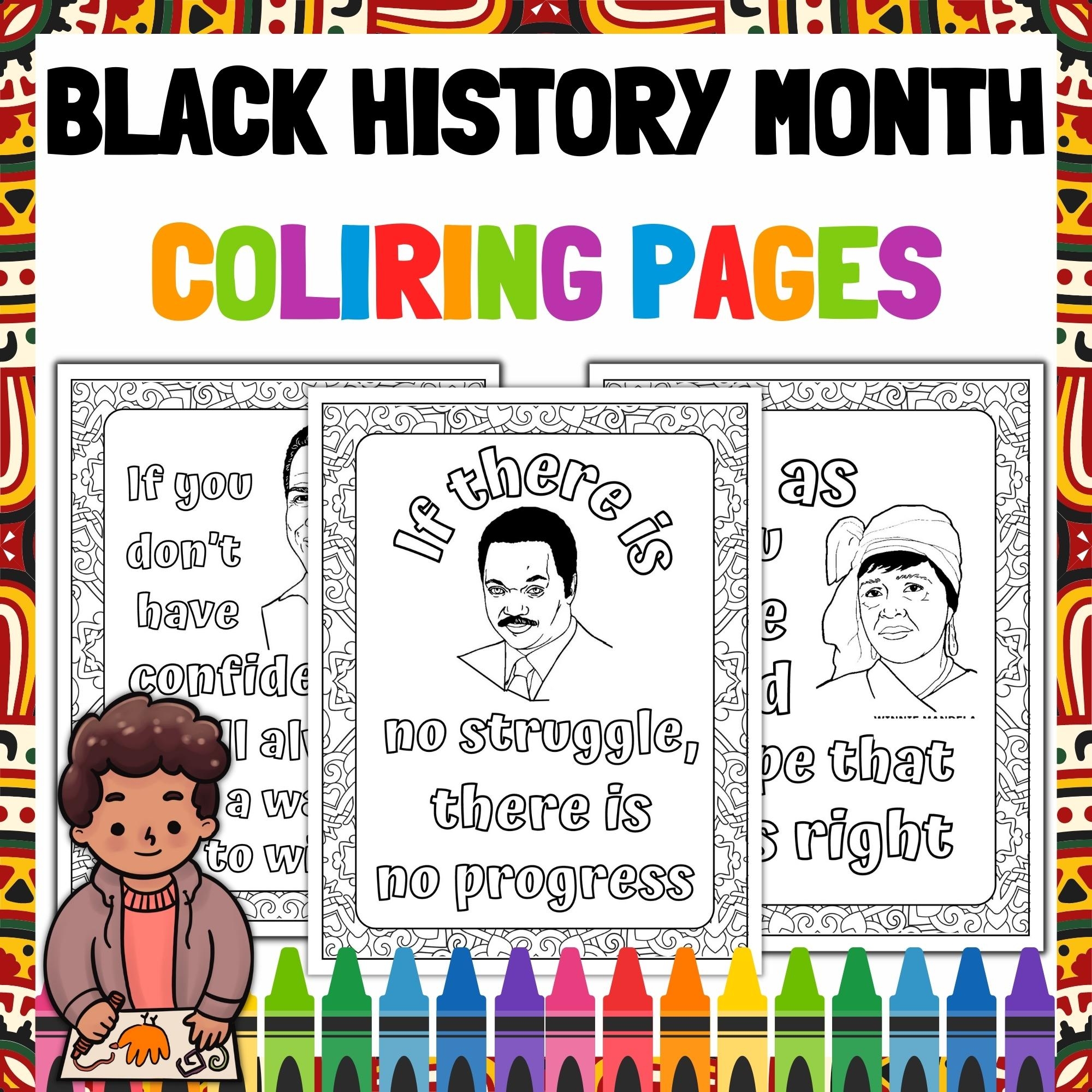 Black History Coloring Pages Free Printable Black History Coloring Pages Free Printable
