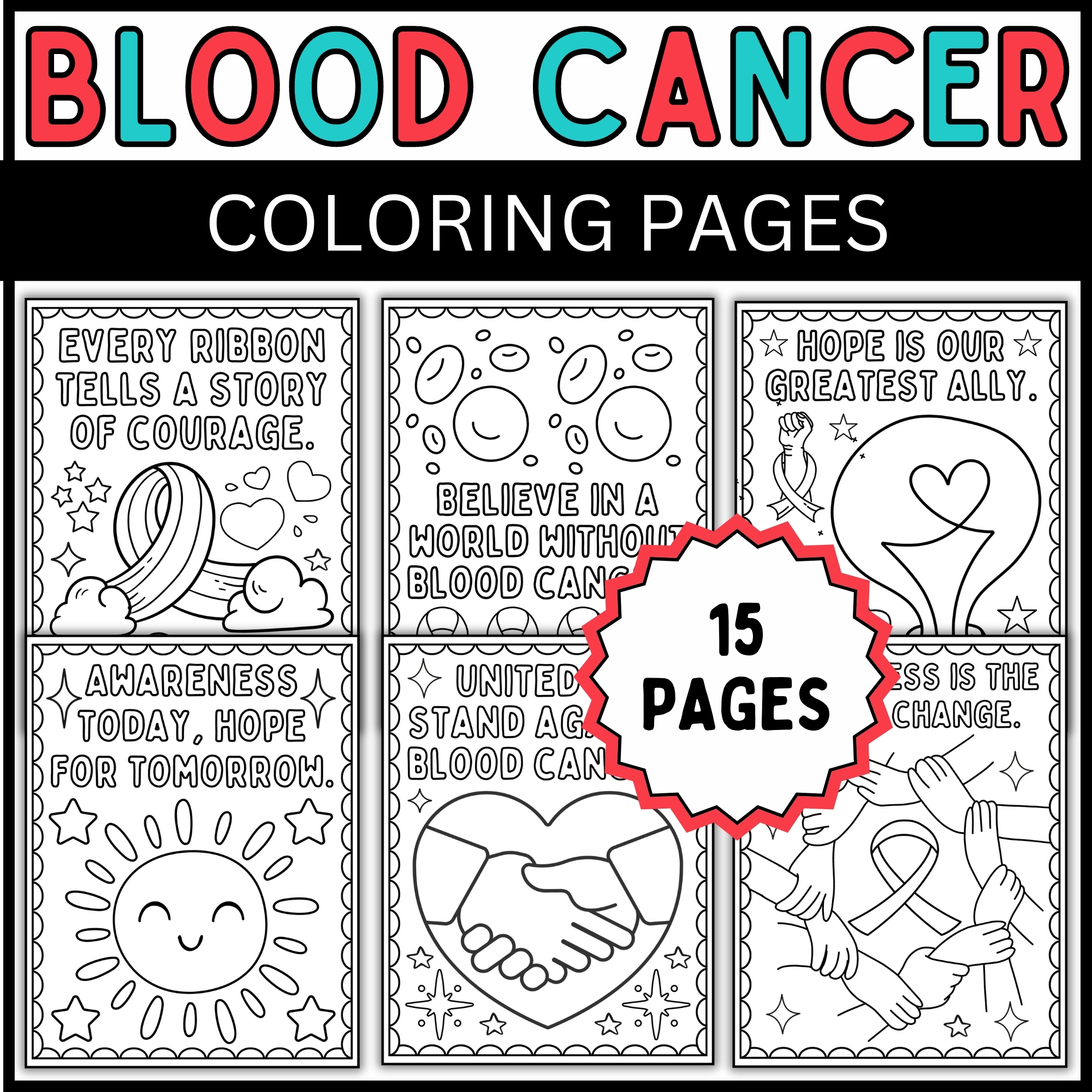 Blood Cancer Awareness Month Coloring Pages September Awareness Coloring Sheet Made By Teachers Blood Cancer Awareness Month Coloring Pages September Awareness Coloring Sheet Made By Teachers