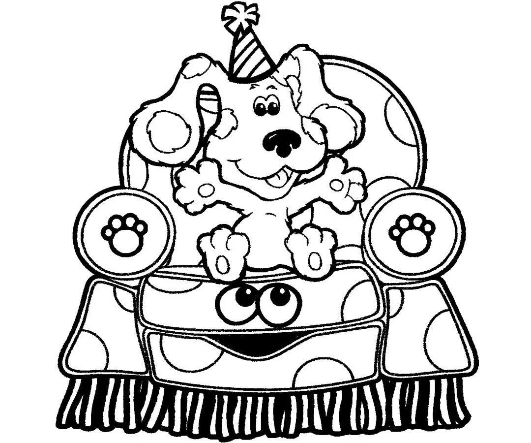 Blues Clues Inspired Coloring Pages Etsy