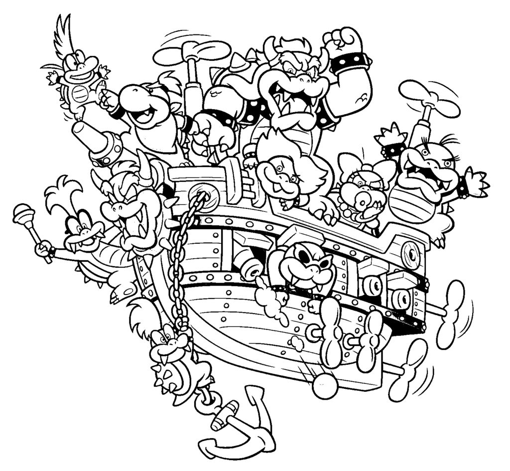 Bowser Coloring Pages Best Coloring Pages For Kids Bowser Coloring Pages Best Coloring Pages For Kids