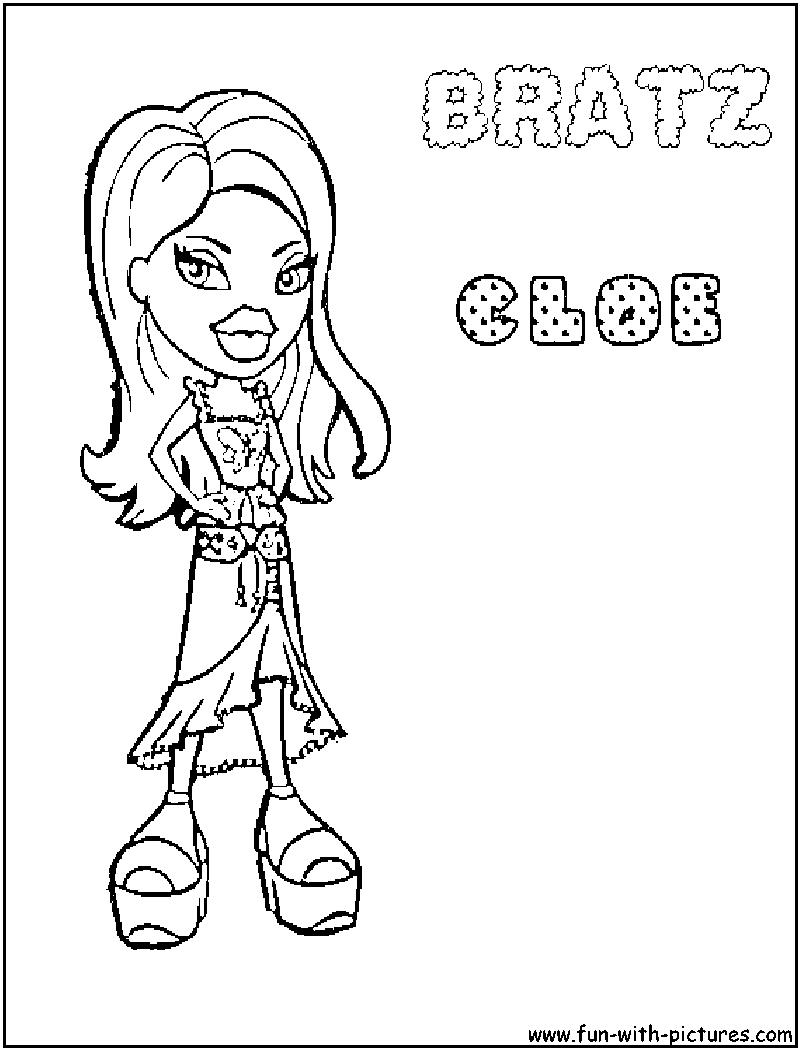 Printable Coloring Pages Bratz