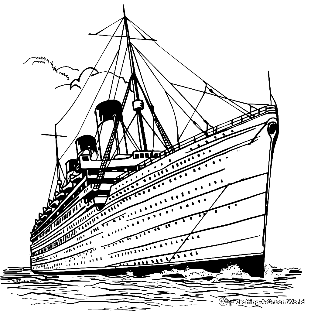 Titanic Coloring Pages Free Titanic Coloring Pages Free
